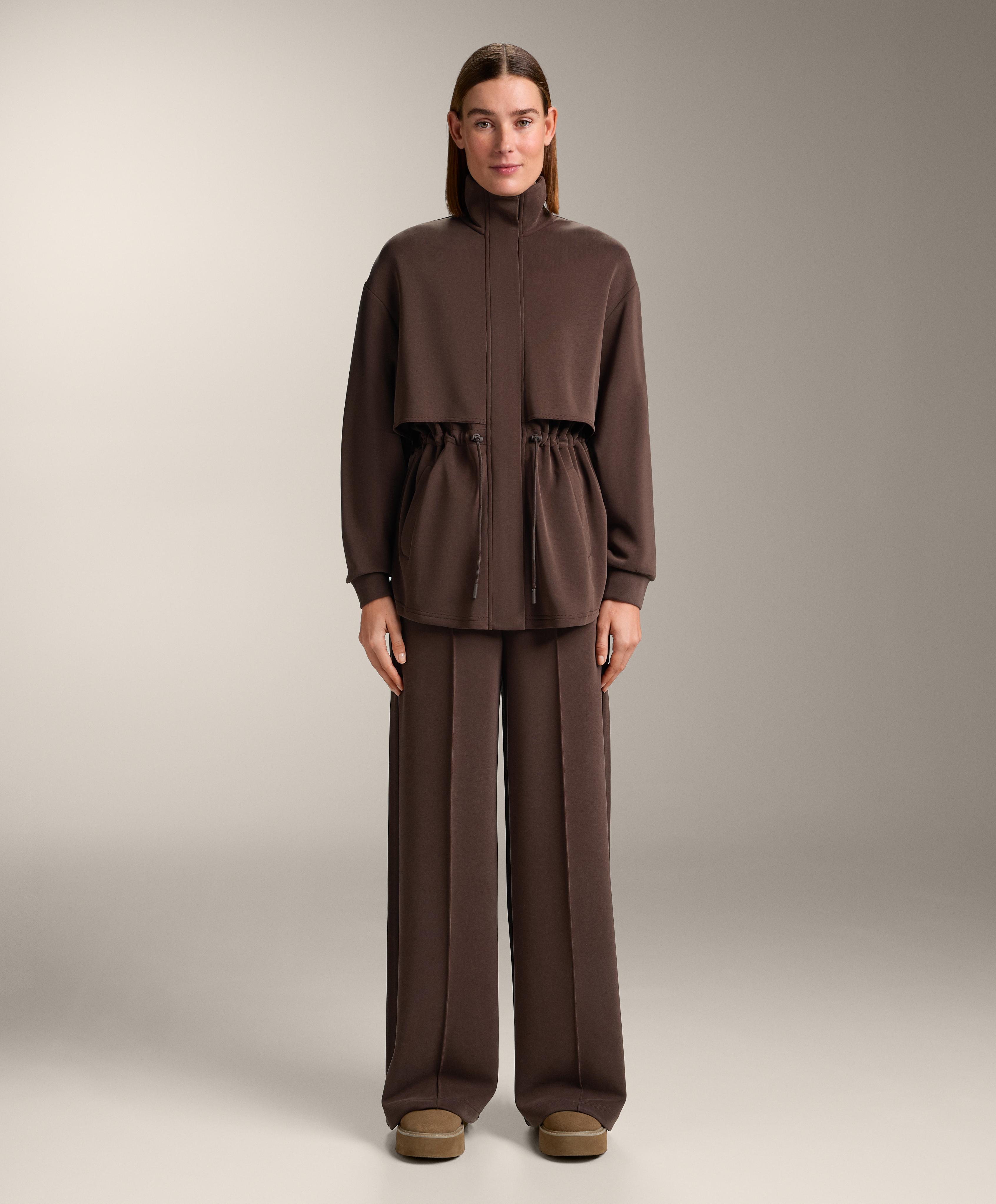 Straight-leg trousers with soft-touch modal and crease Straight-leg trousers with soft-touch modal and crease