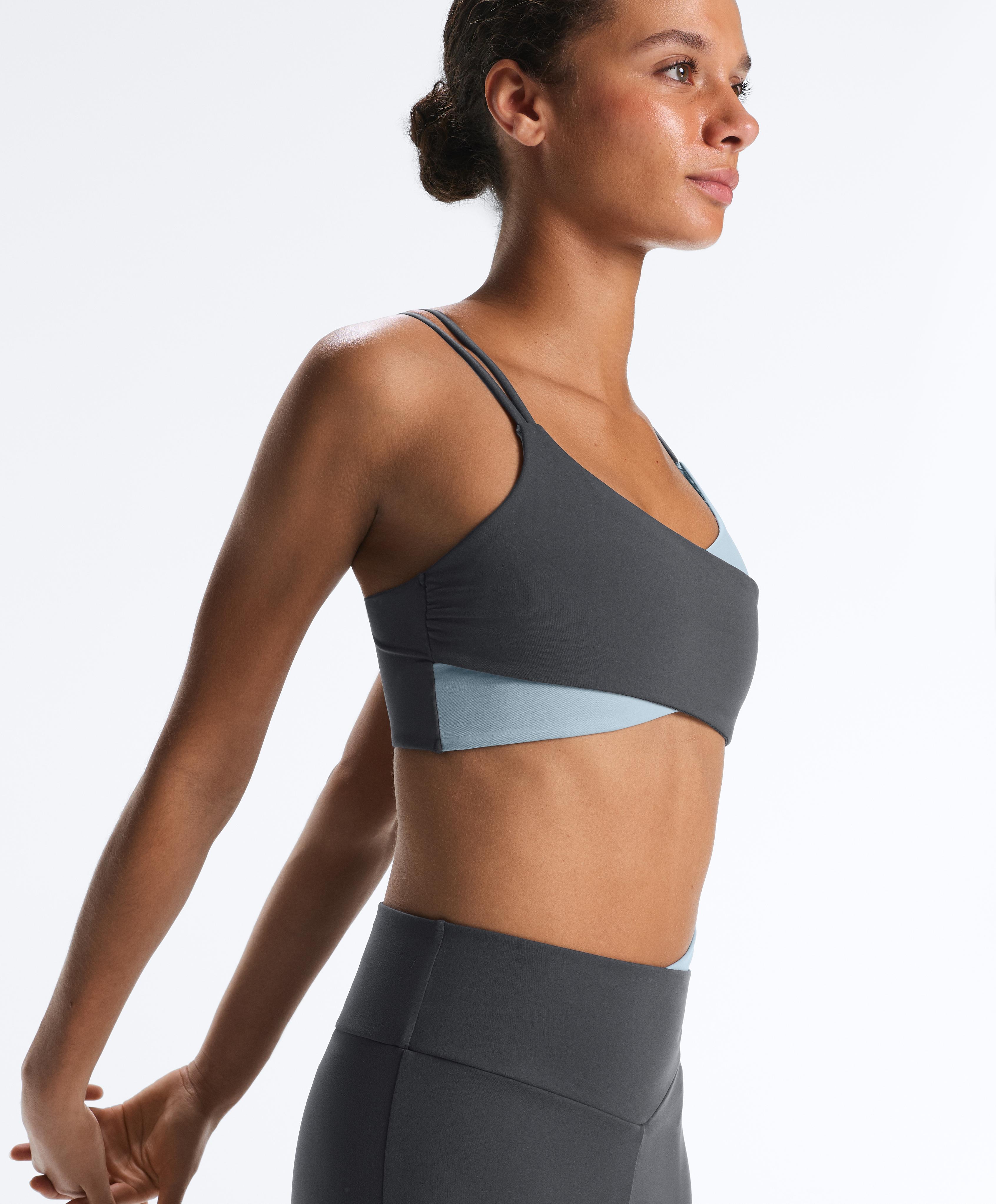 Medium-support Comfortlux sports bra — ASPHALT