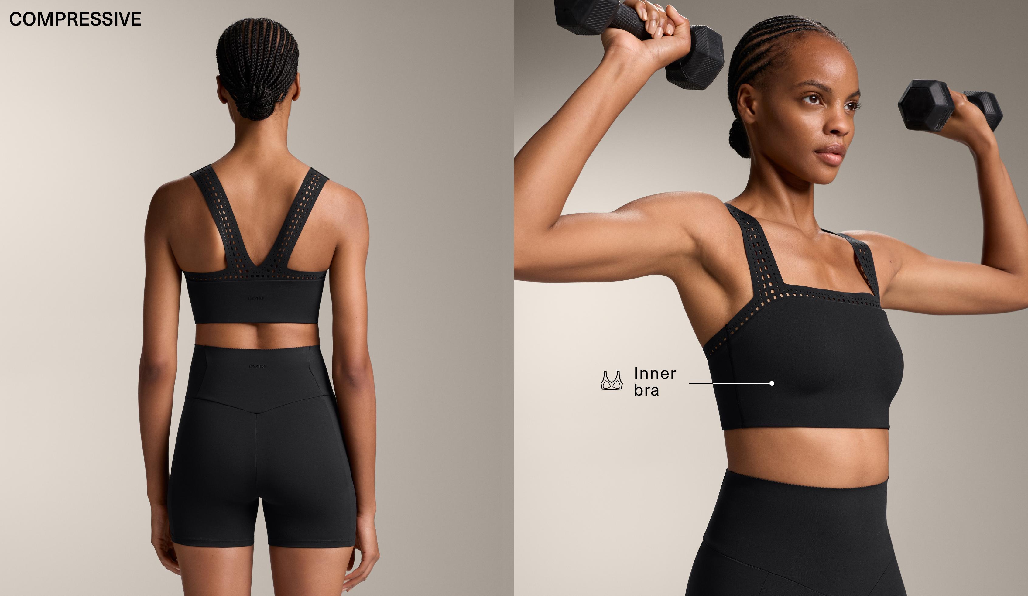 Compressive tanktop met perforatie
