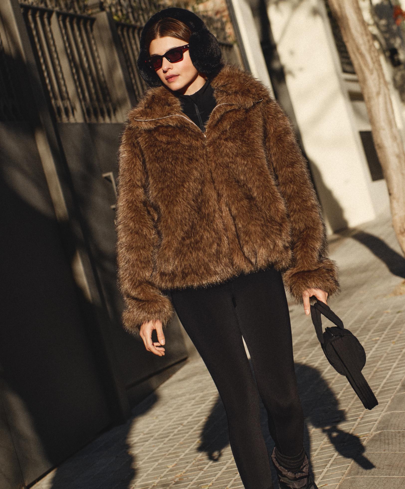 Faux fur jacket — MAHOGANY