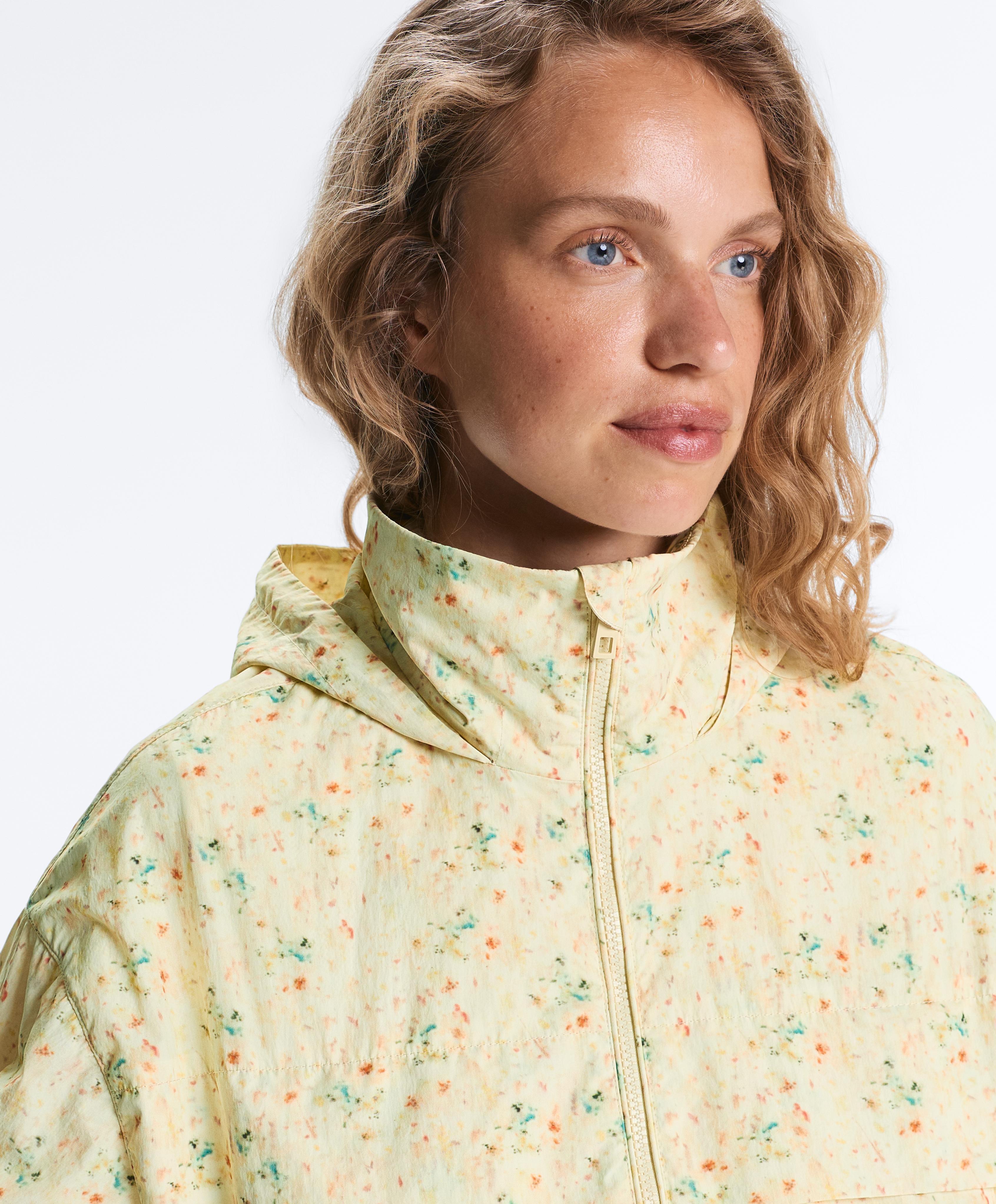 Printed water-repellent track jacket — YELLOW
