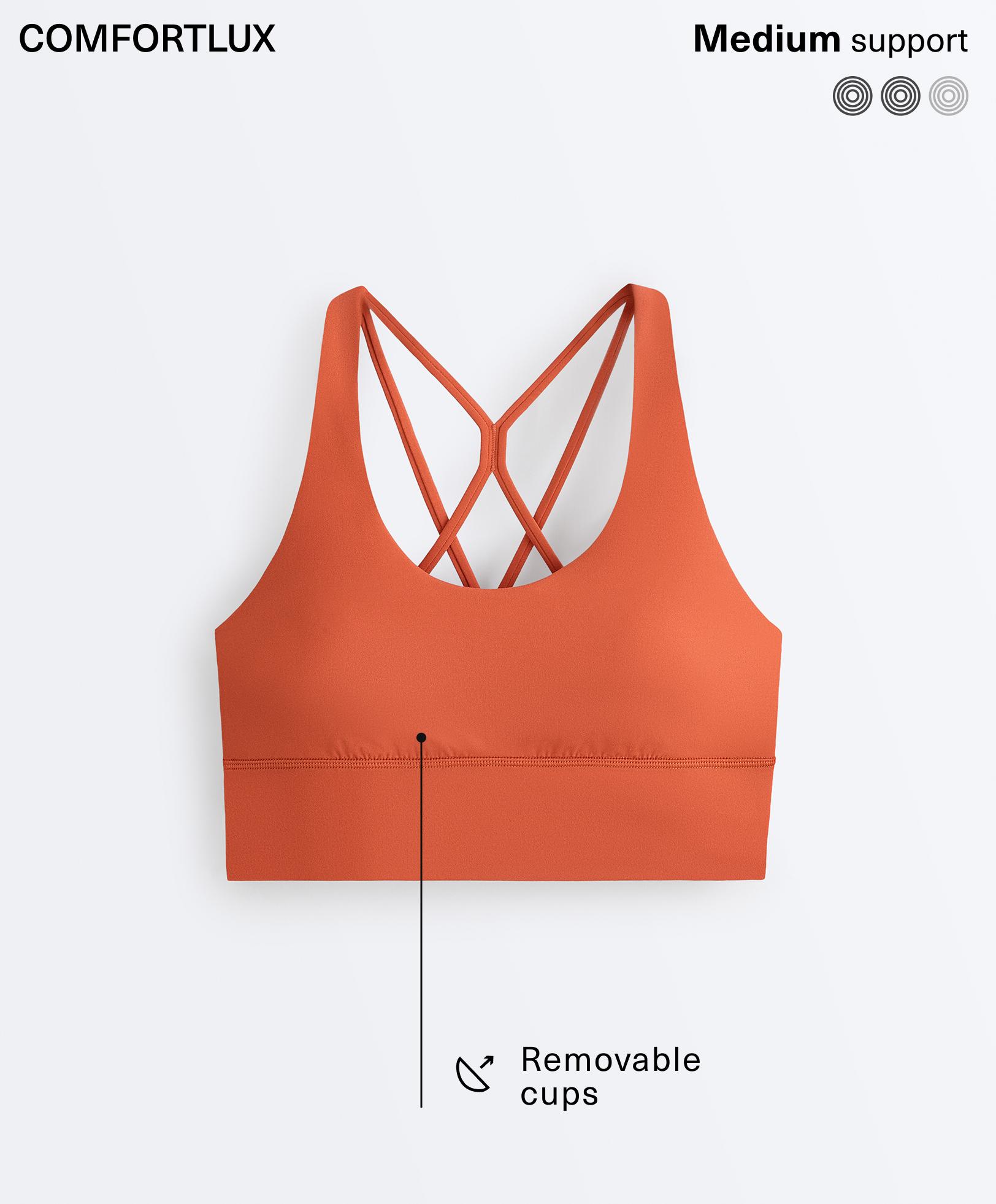 Comfortlux medium support sports bra with cups Comfortlux medium support sports bra with cups