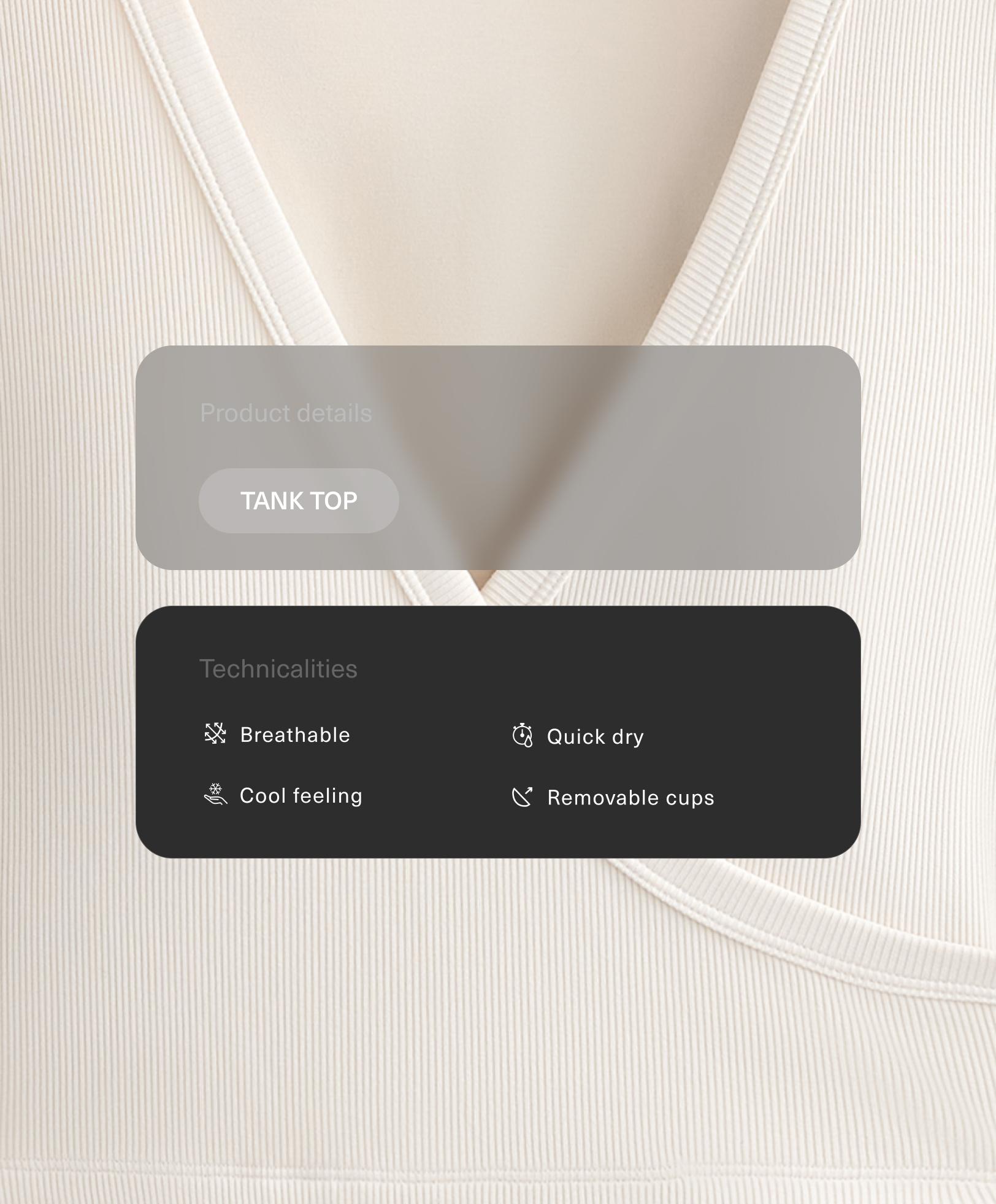 Tank top cruzada manga larga rib mezcla modal