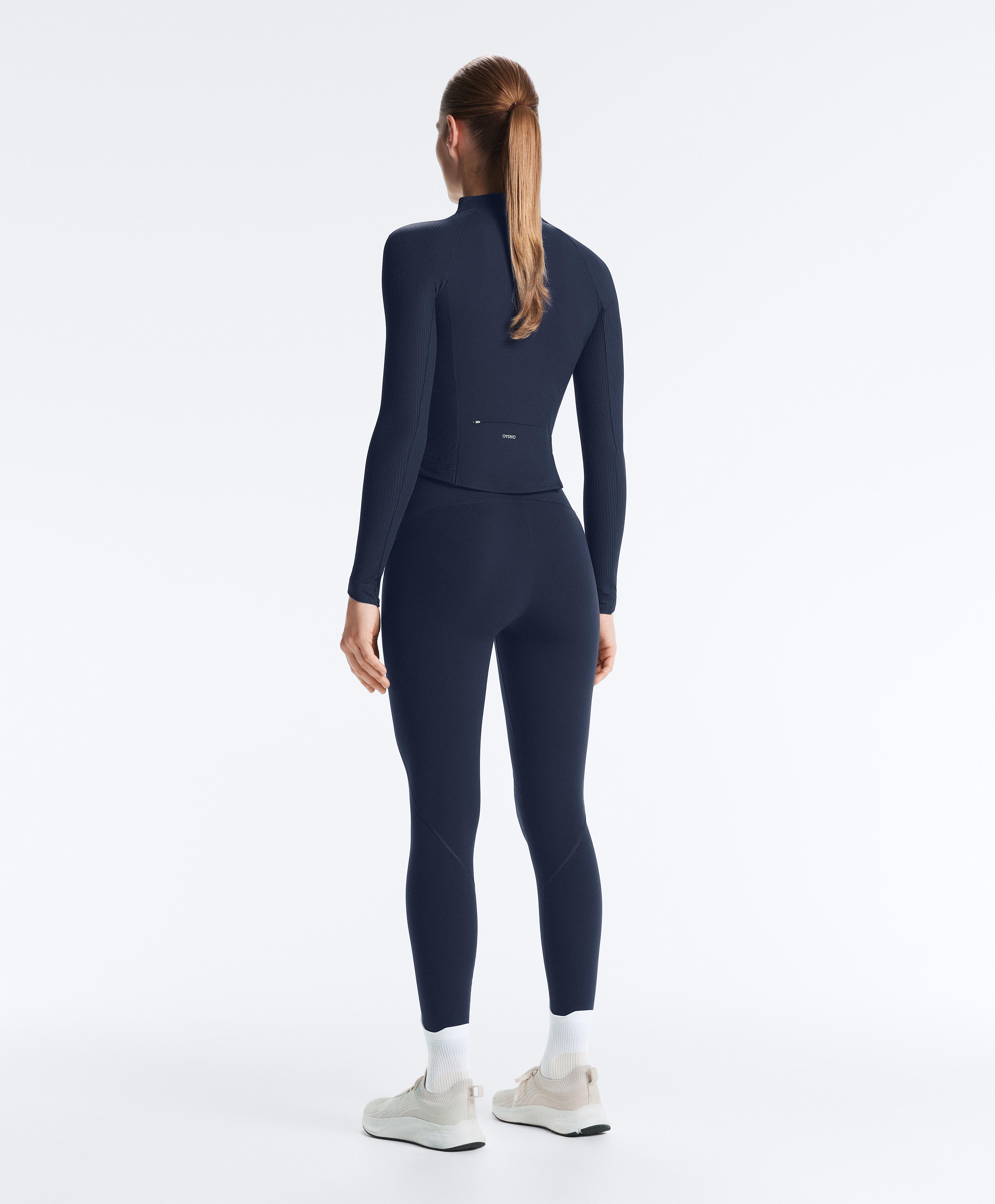 Comfortlux rib technical jacket — NAVY BLUE