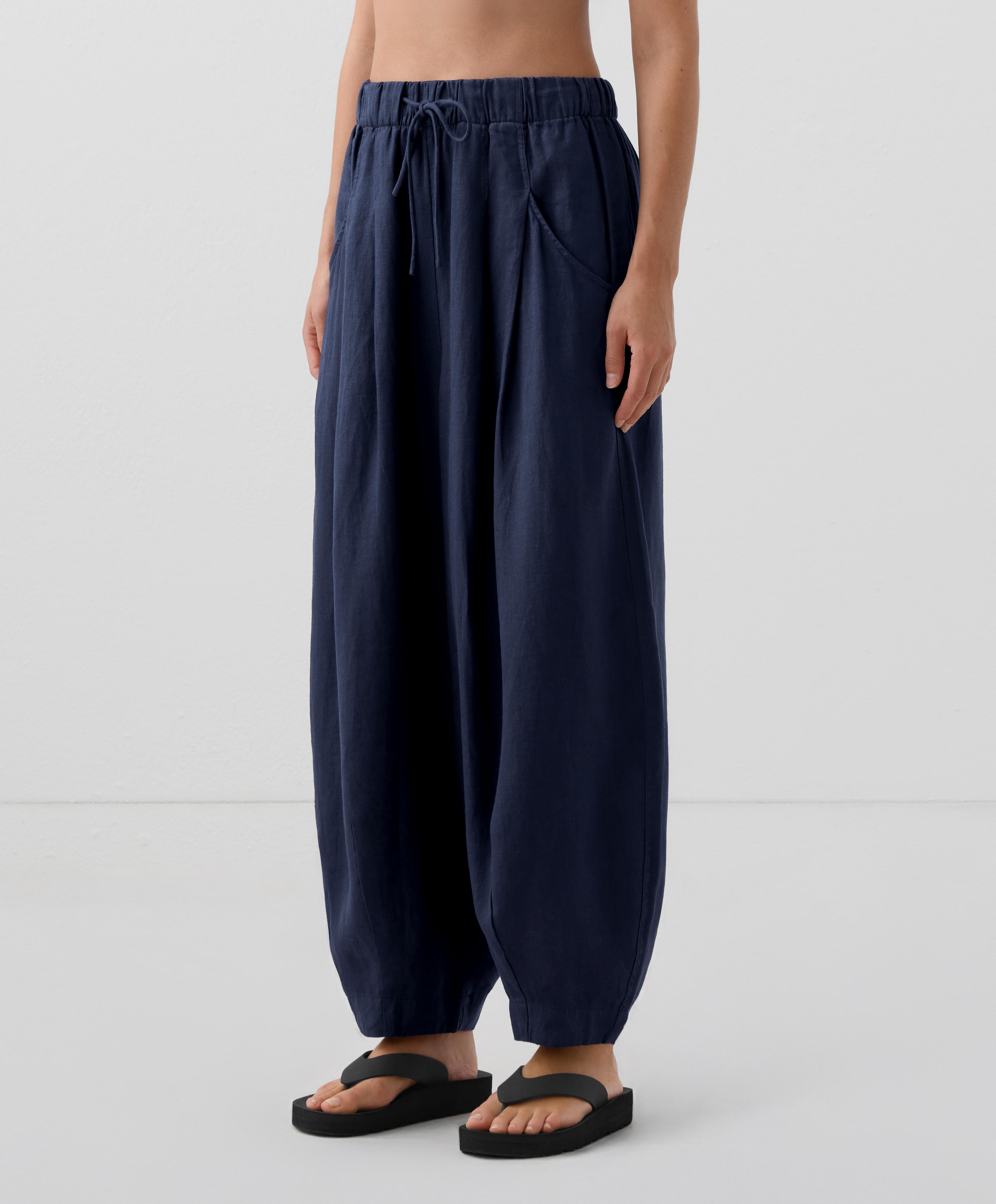 Pantalon ballon 100 % lin Pantalon ballon 100 % lin