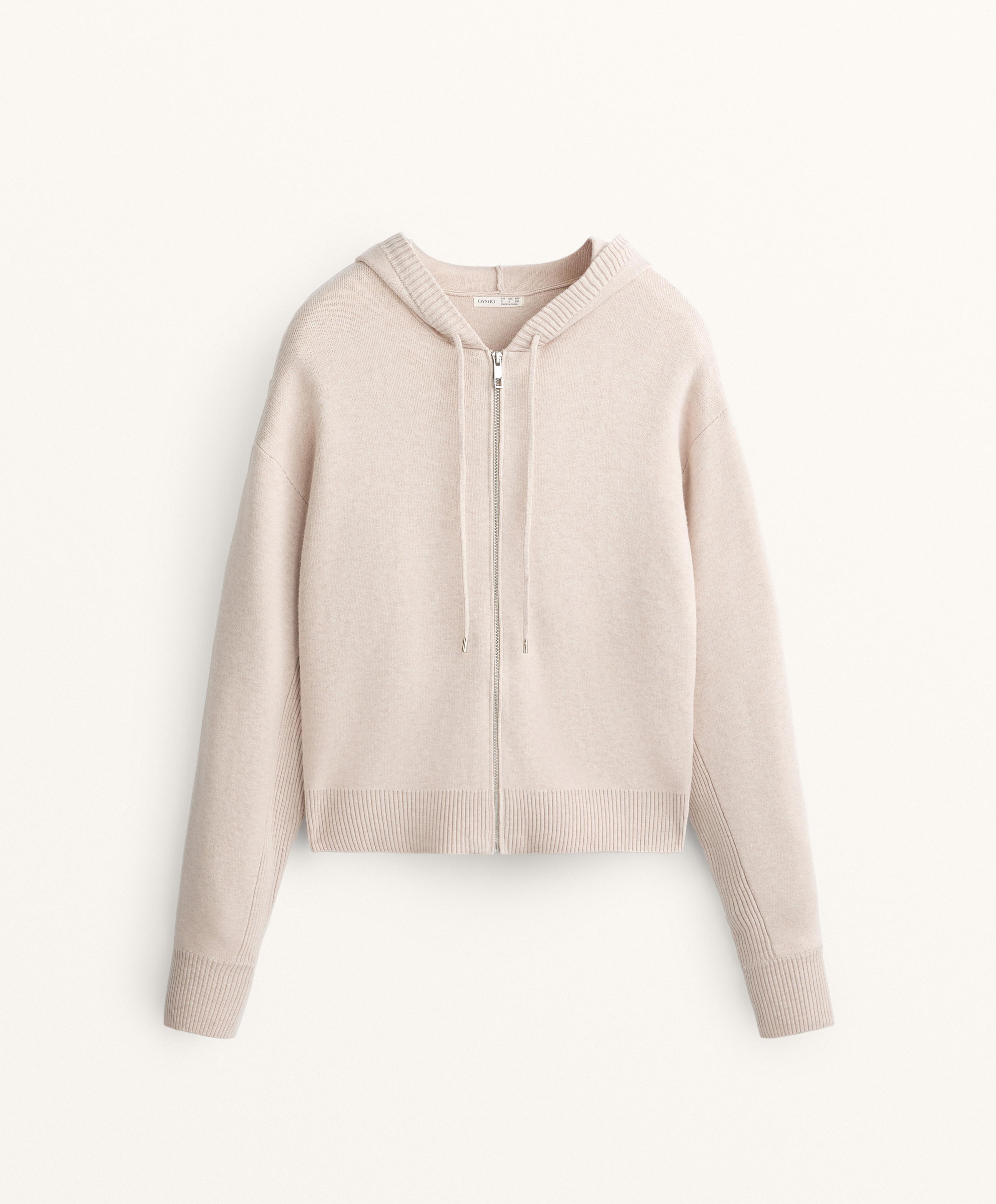 Hooded cardigan