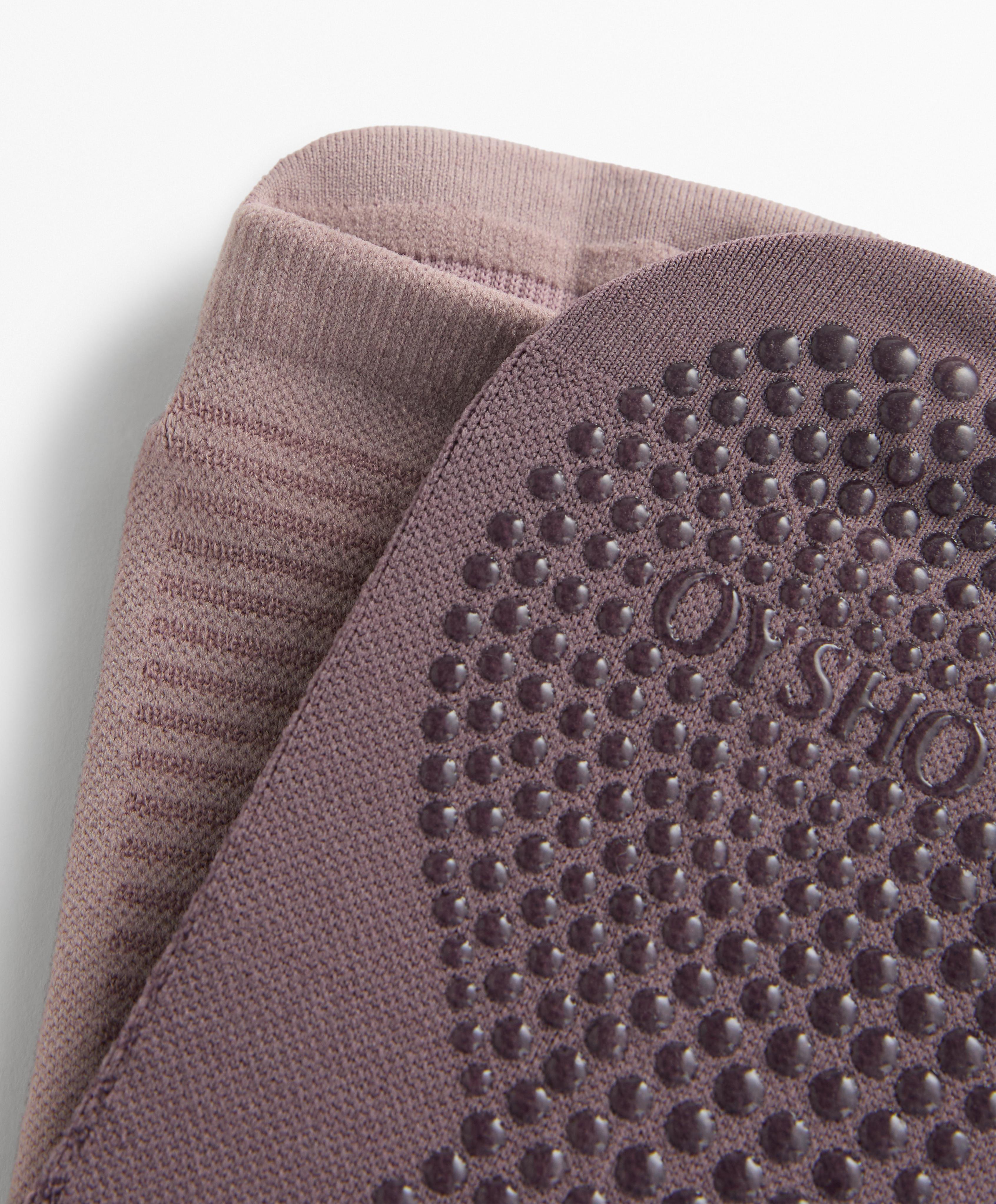 2 pairs of polyamide blend yoga and Pilates sneaker socks