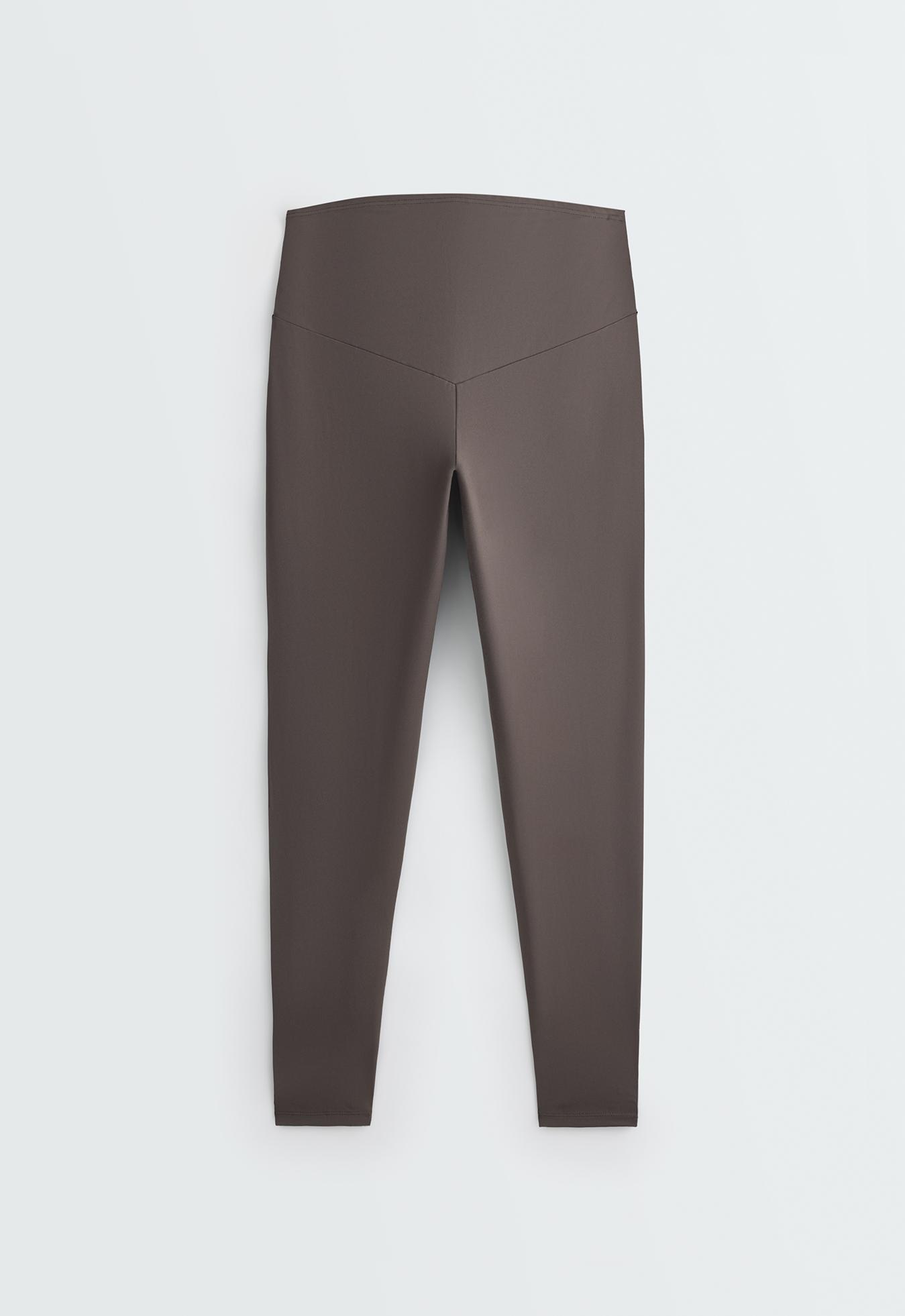 Comfortlux maternity leggings — BROWN-KHAKI