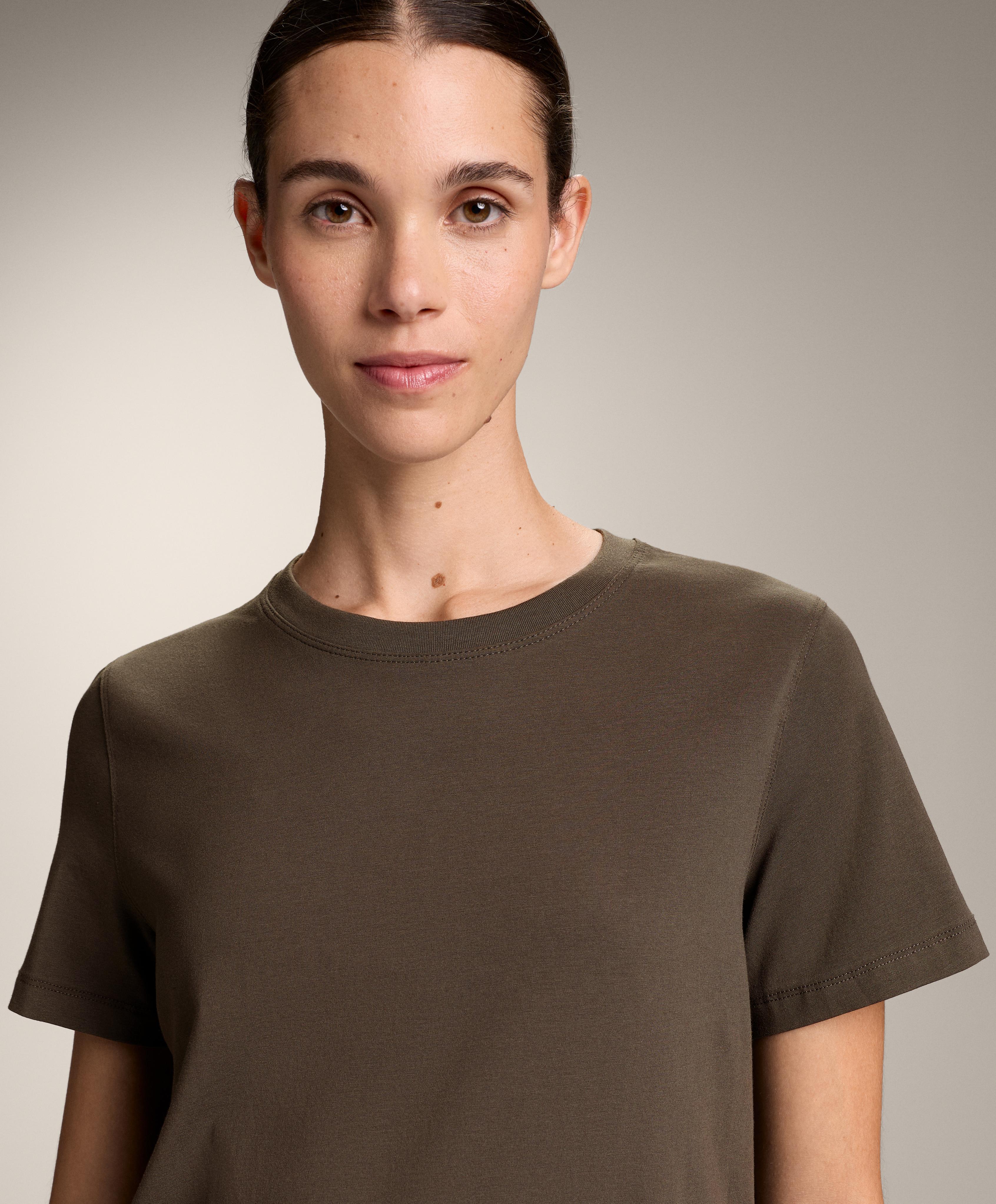 Short sleeve cotton blend T-shirt - Sale Short sleeve cotton blend T-shirt - Sale