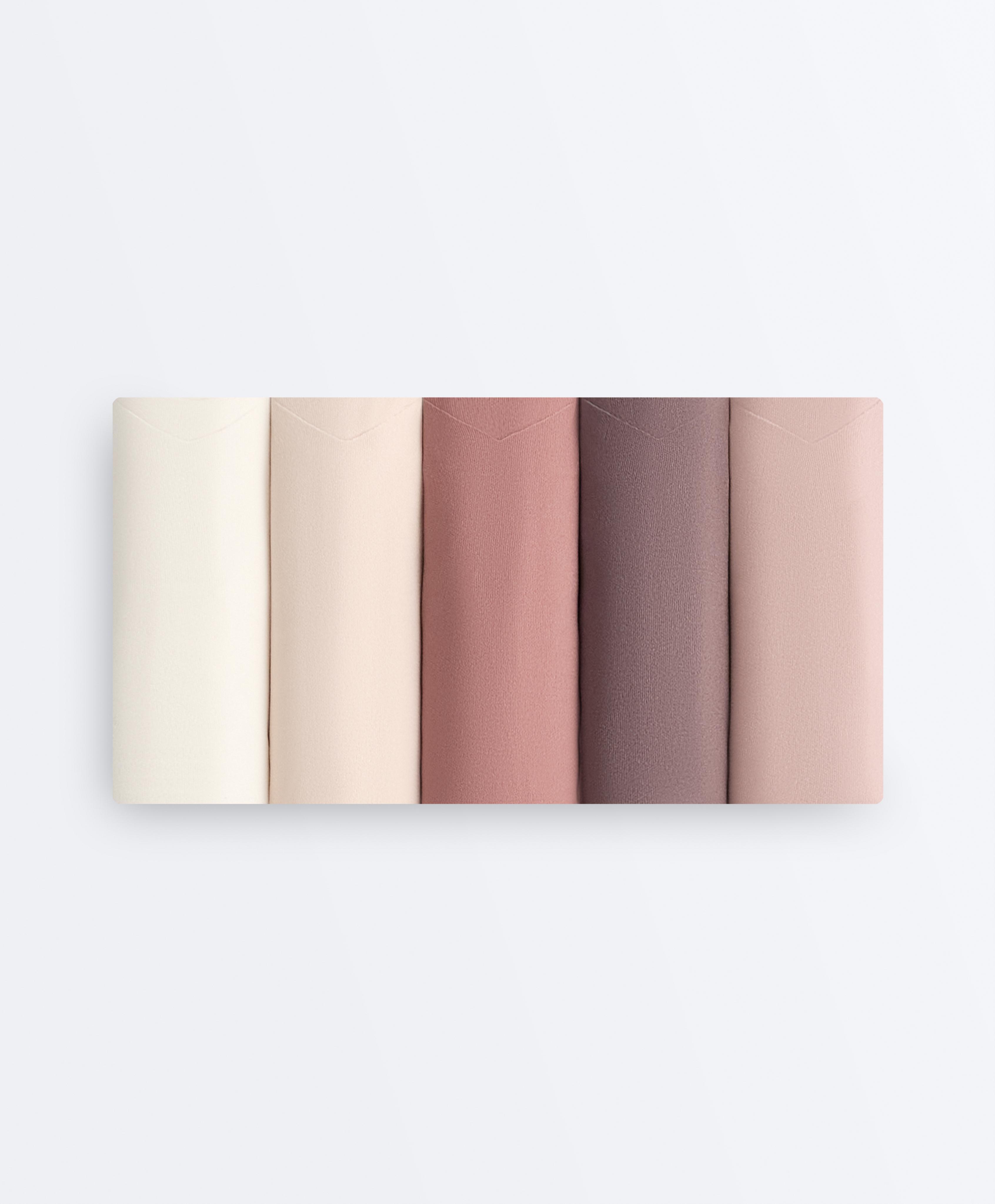 5 invisible polyamide blend thongs — DUSTY ROSETTE
