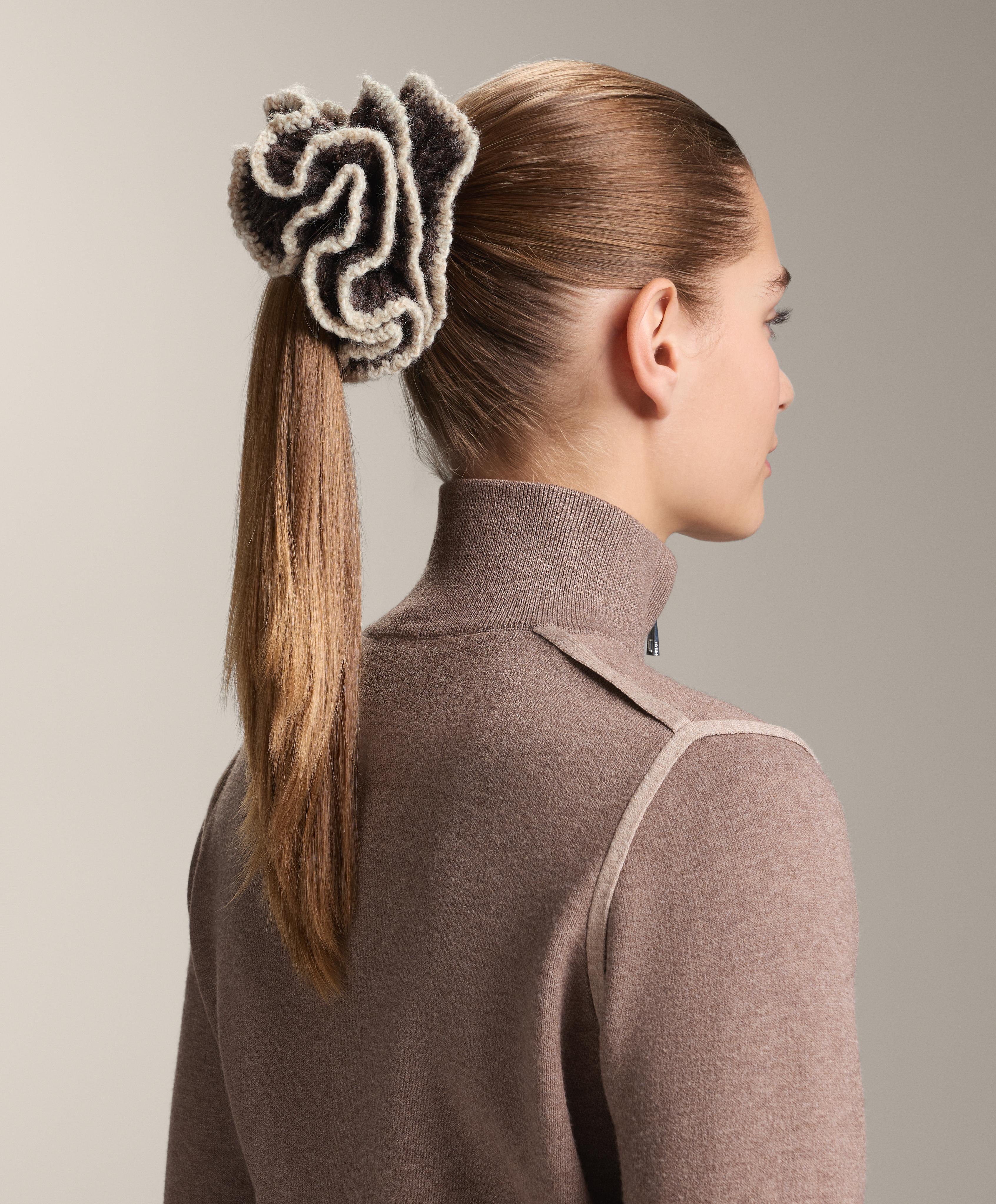 1 knit scrunchie 1 knit scrunchie