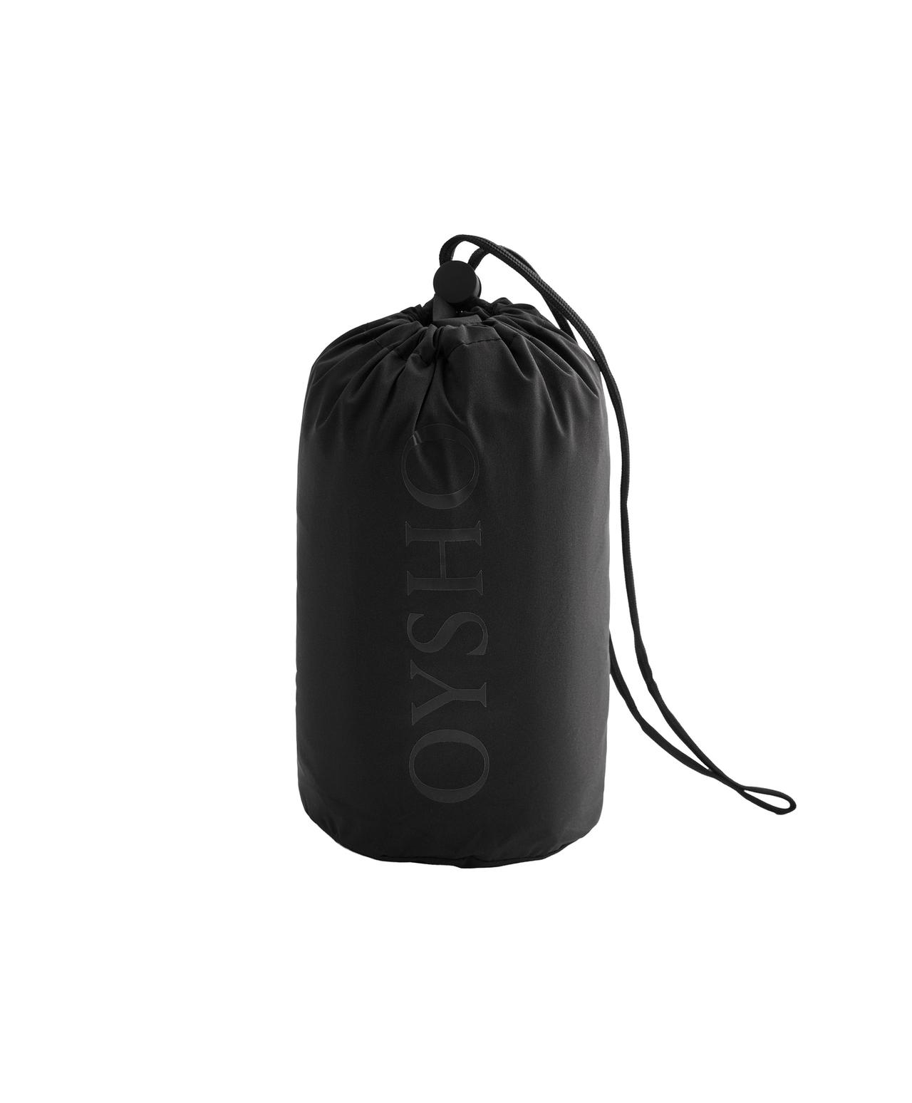 Super extra lightweight 10k packable waterproof jacket — BLACK