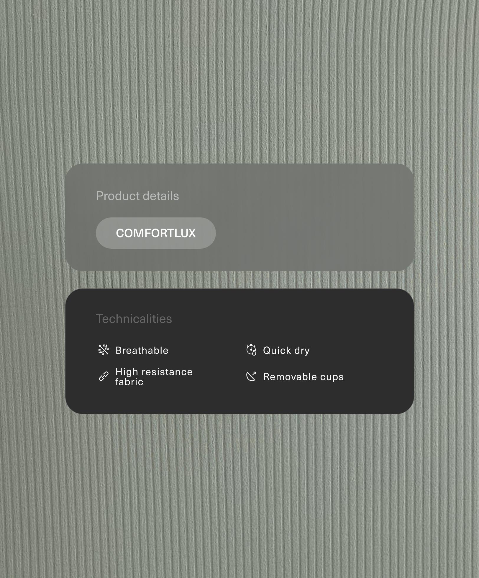 Tank top Comfortlux rib sin mangas Tank top Comfortlux rib sin mangas