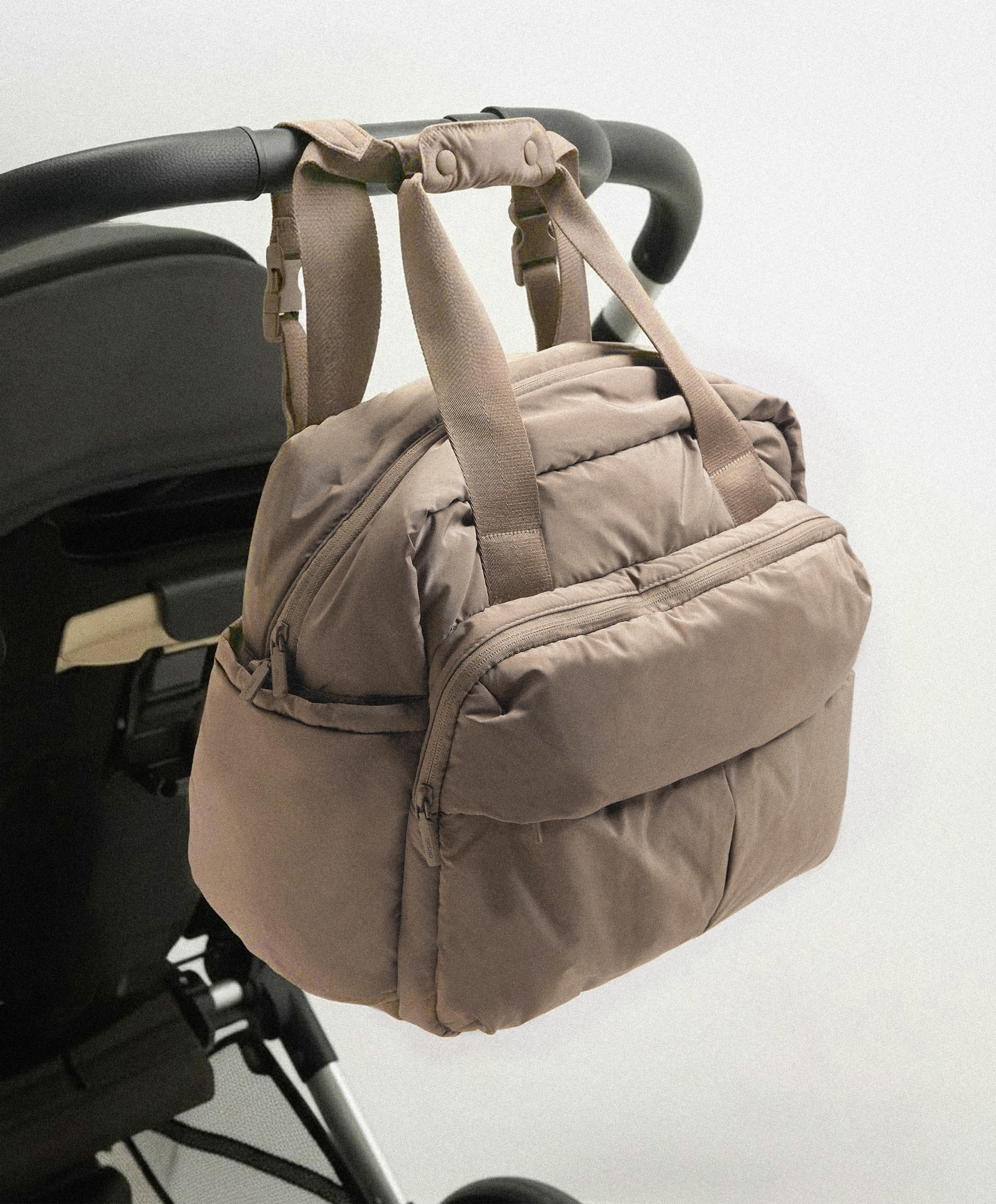 Maxi maternity bag — TOASTED BROWN