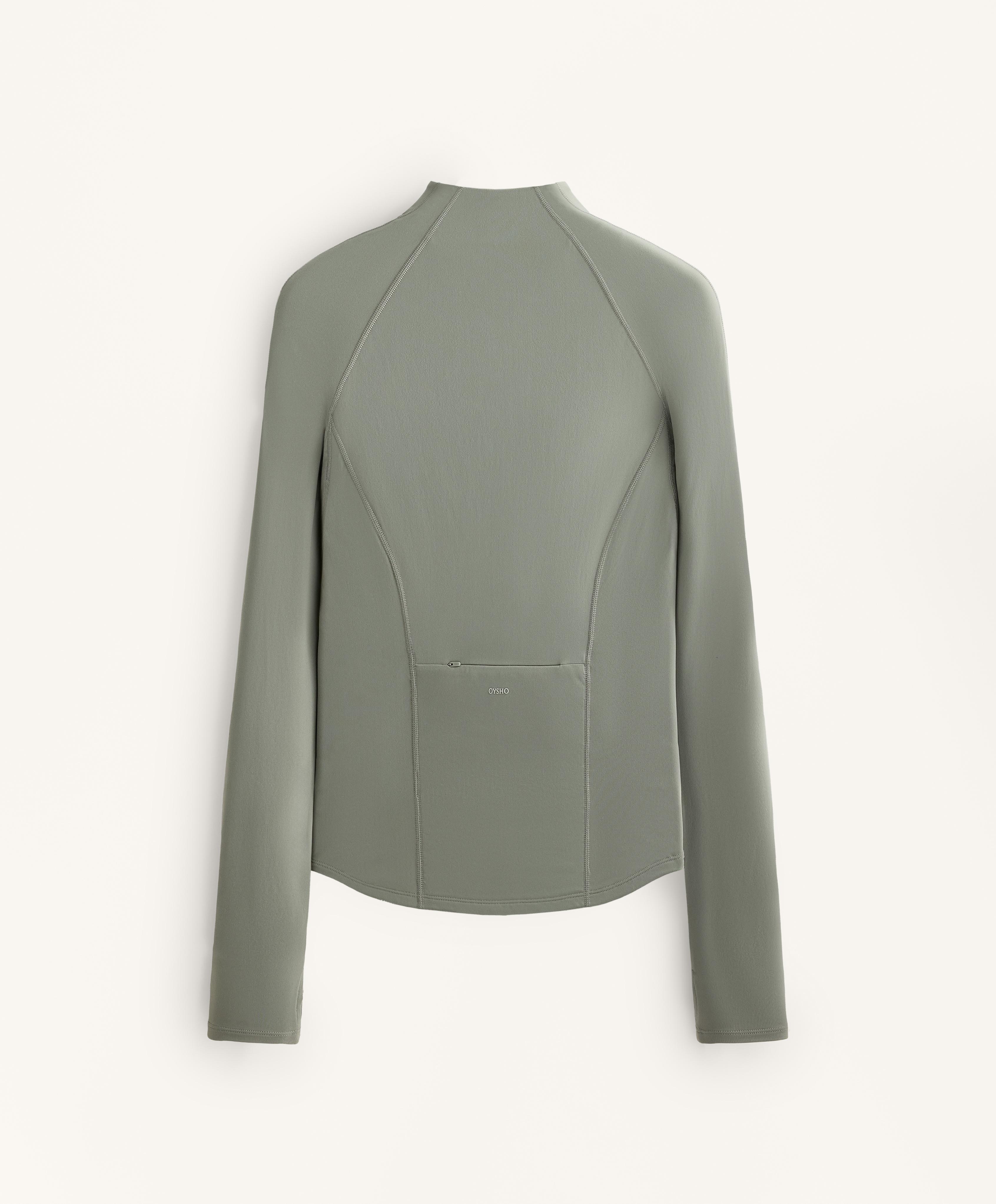 Light warm long technical jacket