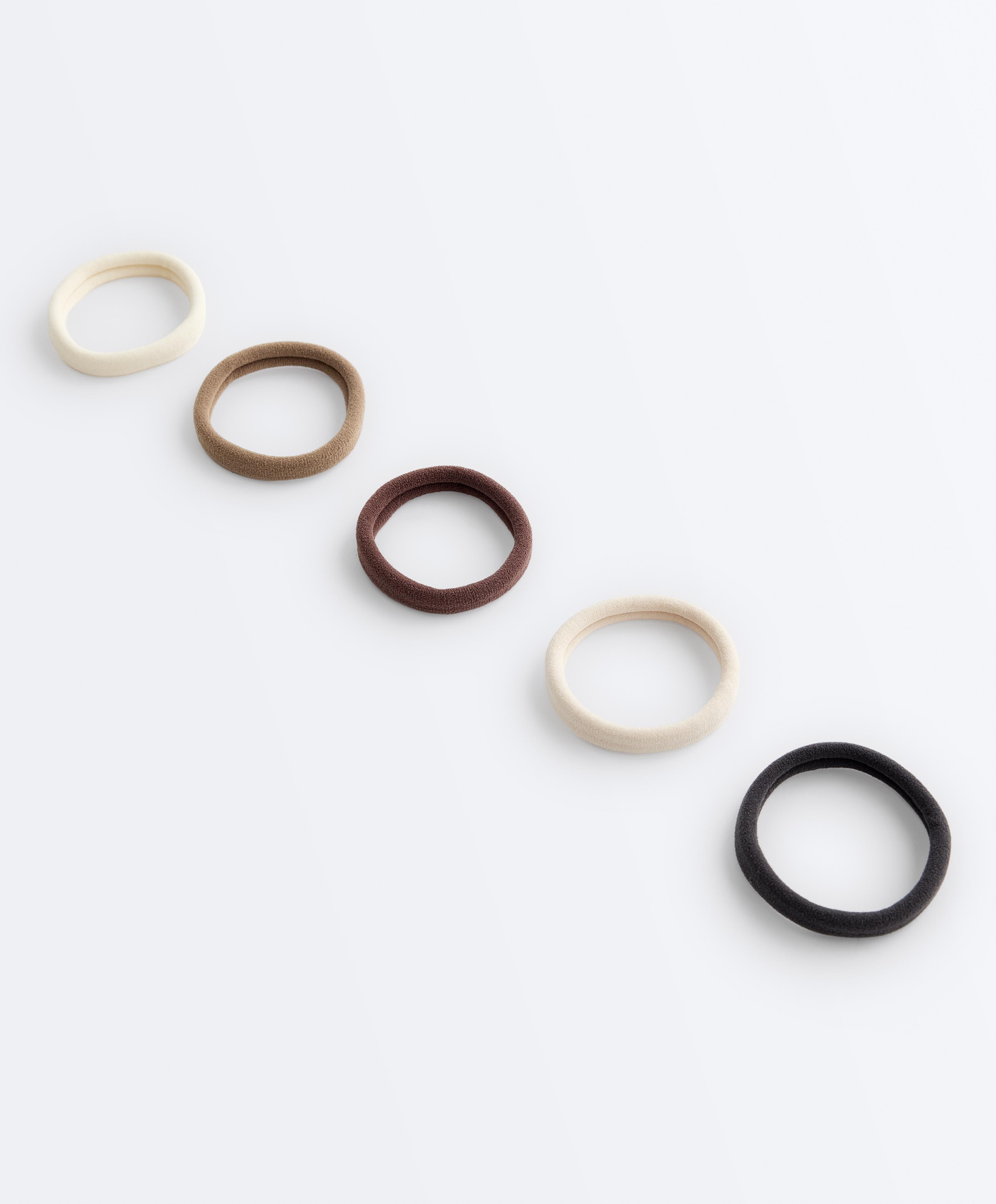 5 smooth hair ties