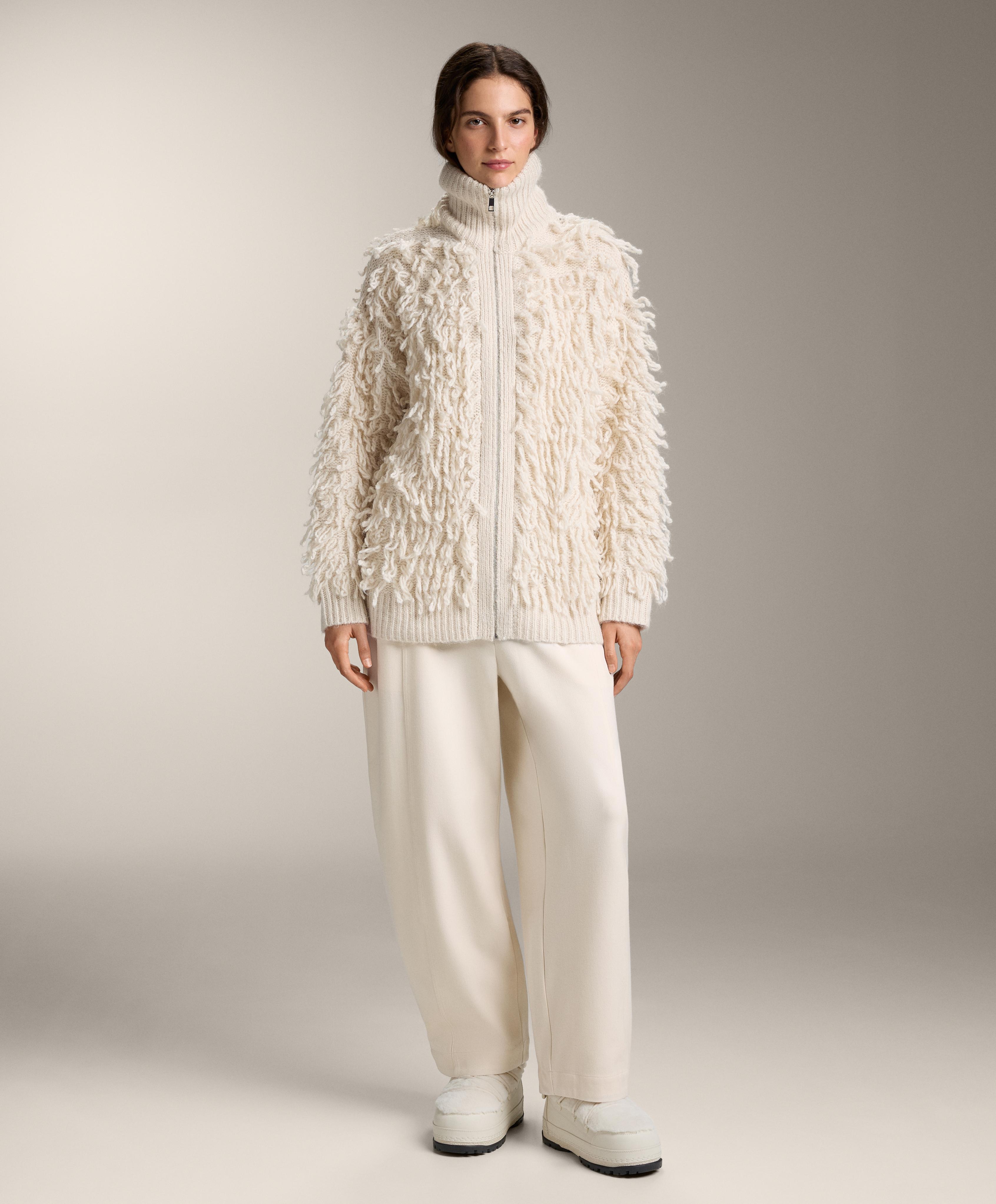 Veste en maille à franges - Soldes