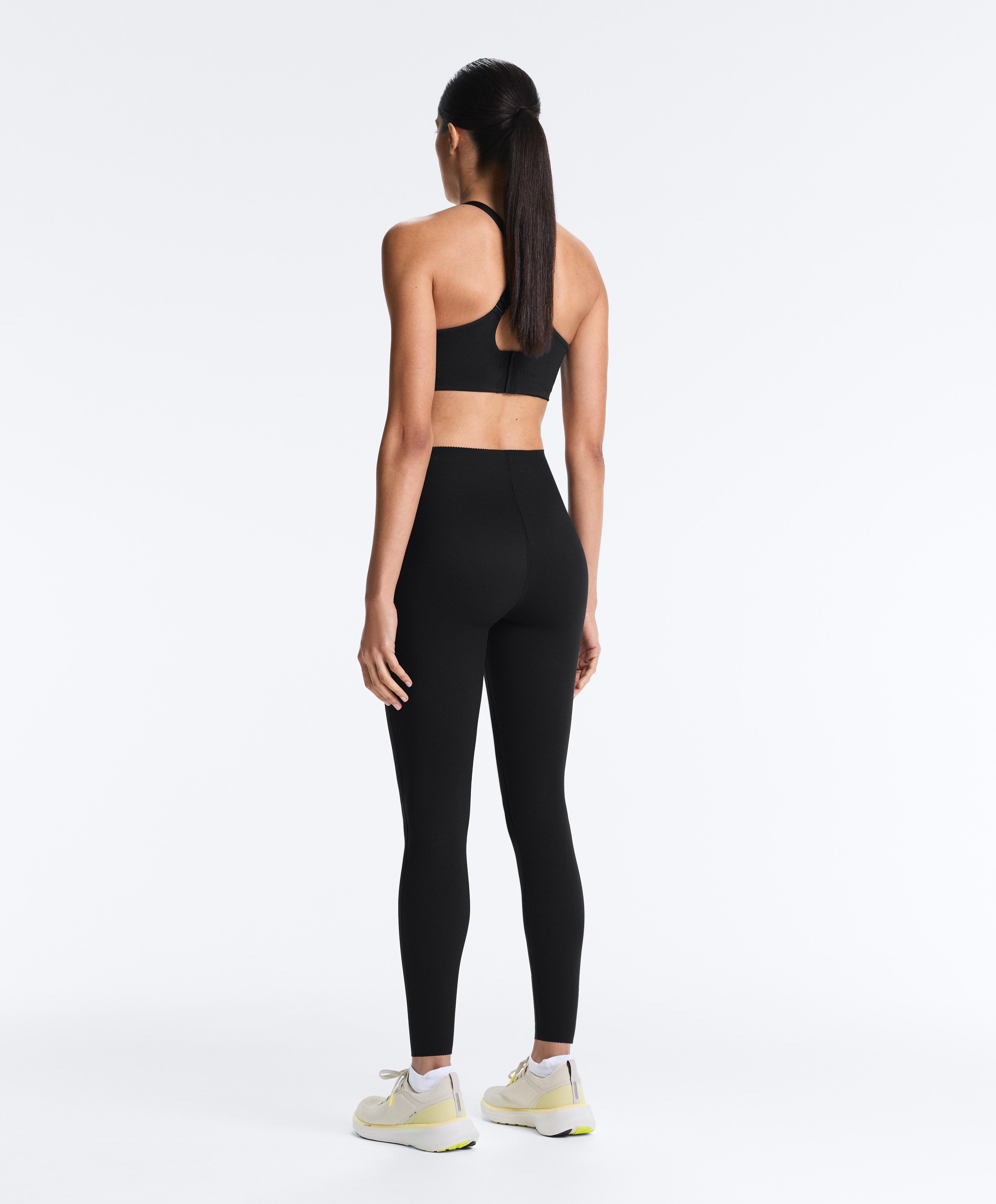 High-waisted Extra Compressive core control ankle-length leggings — BLACK
