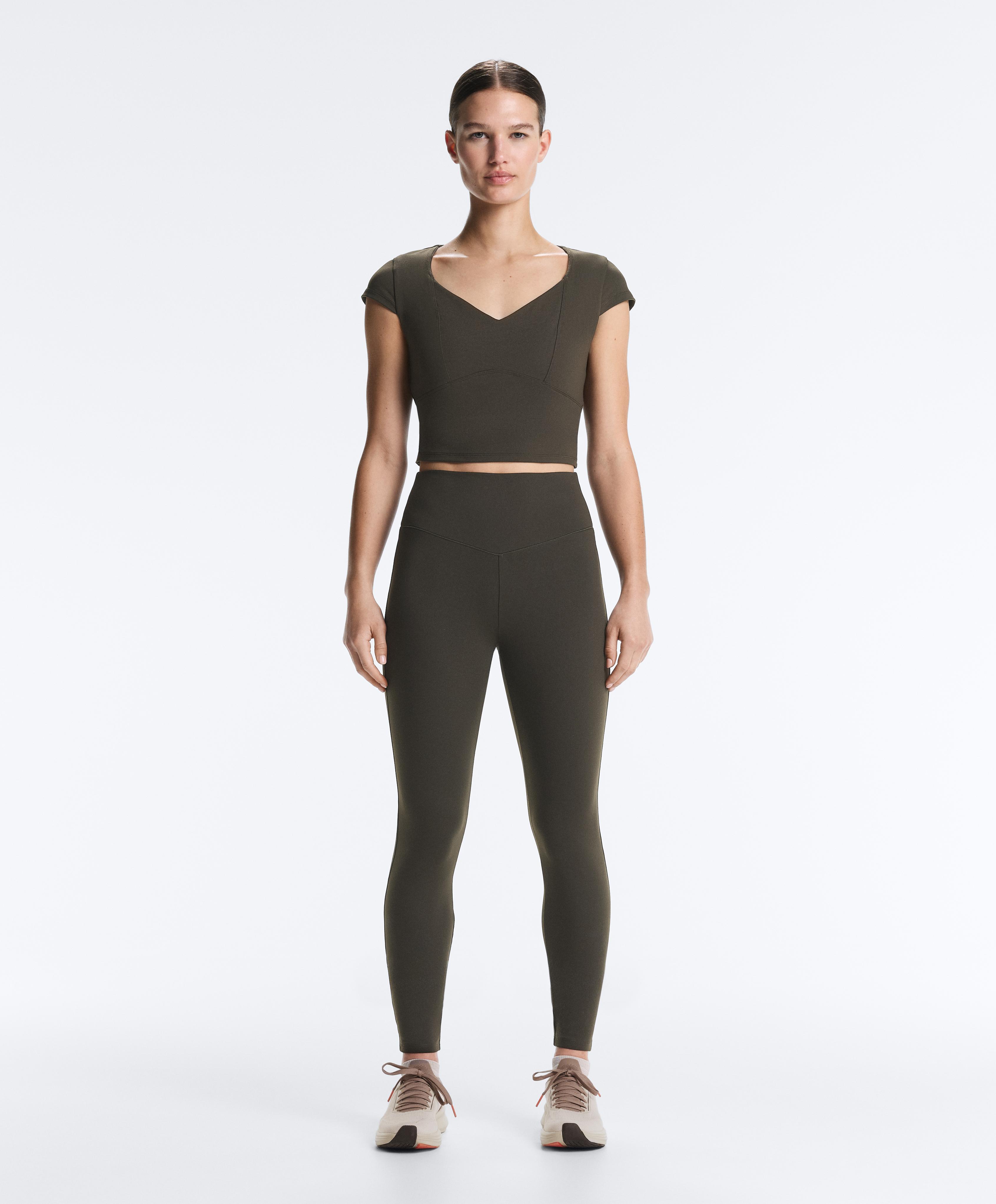 Evermove high-rise ankle-length leggings — BROWN