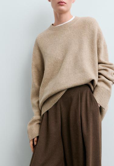 Cocoon herringbone pleat trousers — BROWN 4