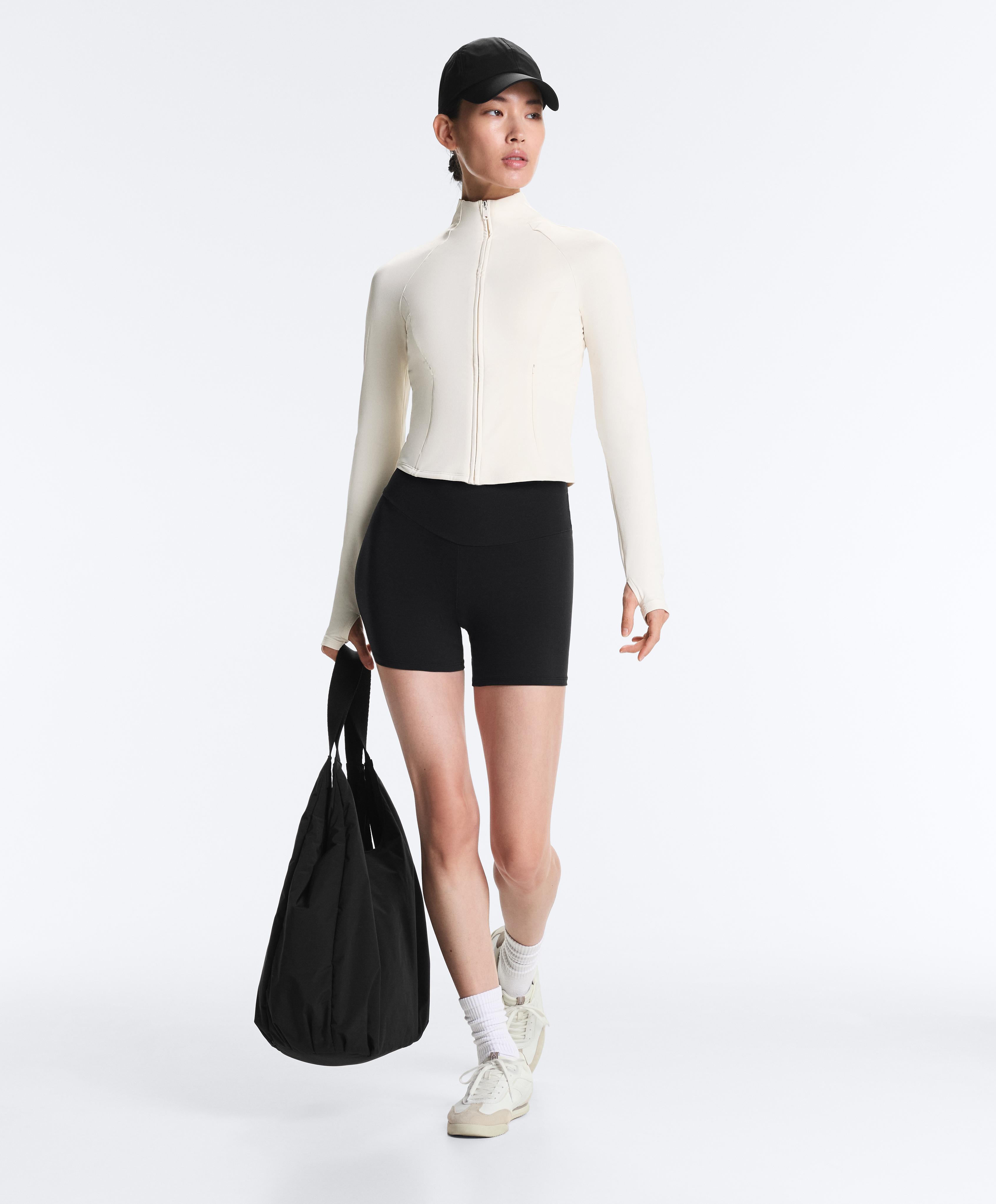 Light warm technical jacket — PALE ECRU