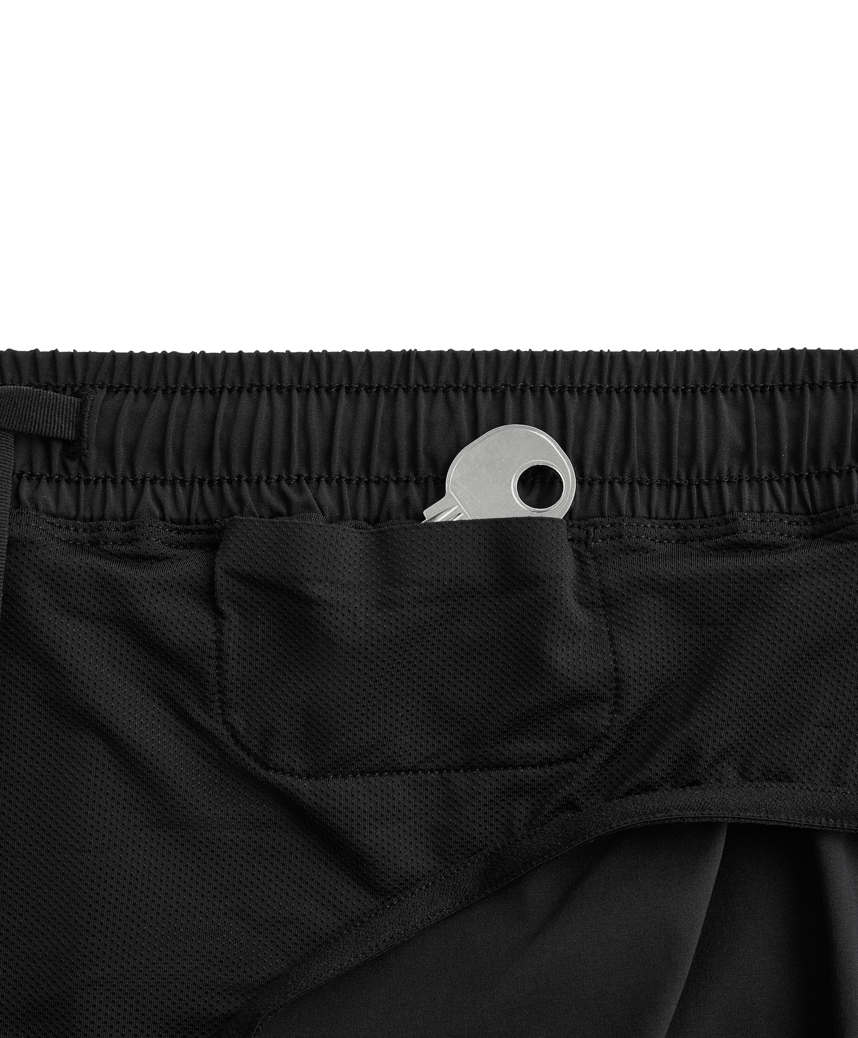 6cm low-rise technical shorts — BLACK
