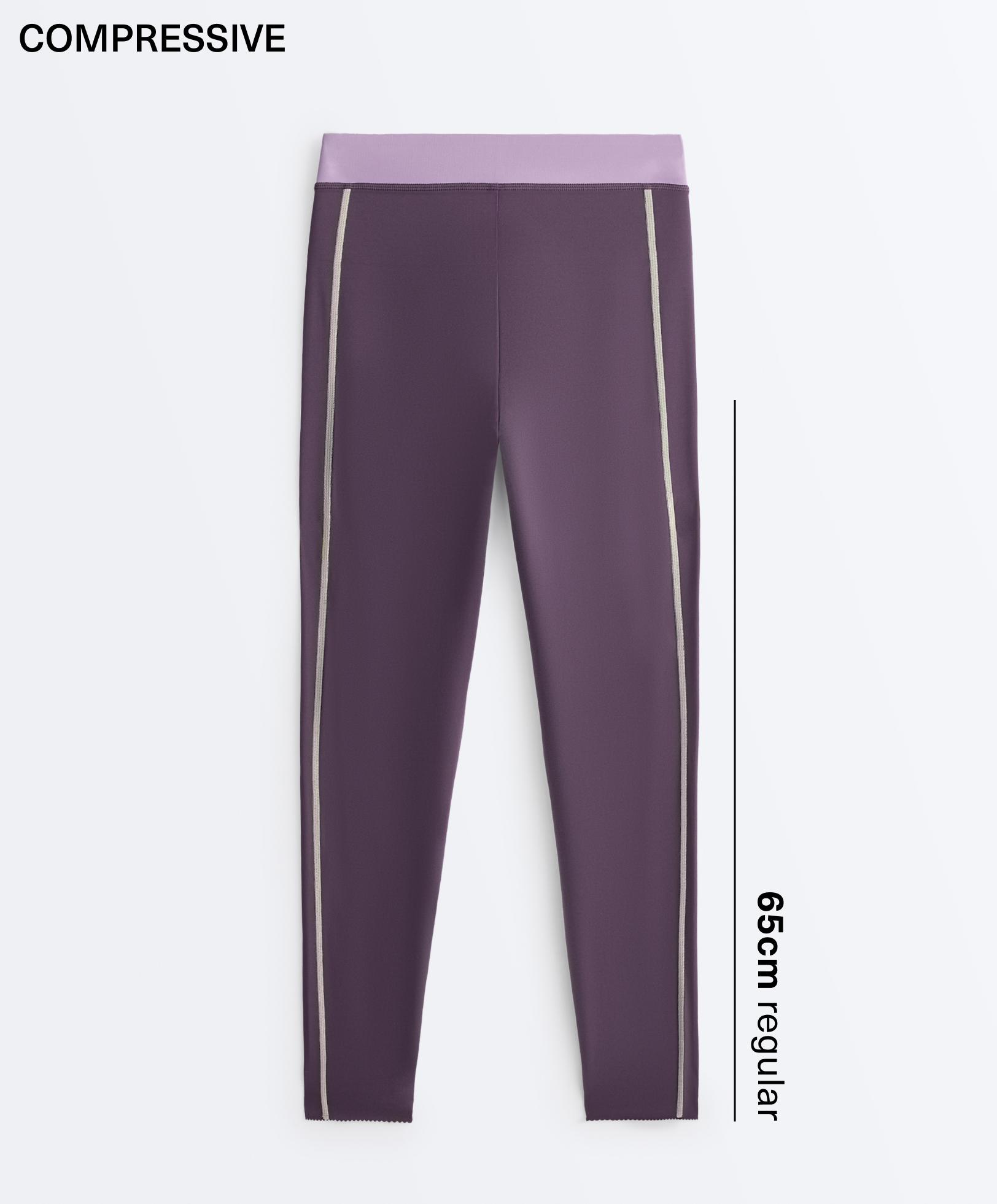 Compressive high-rise ankle-length leggings Compressive high-rise ankle-length leggings