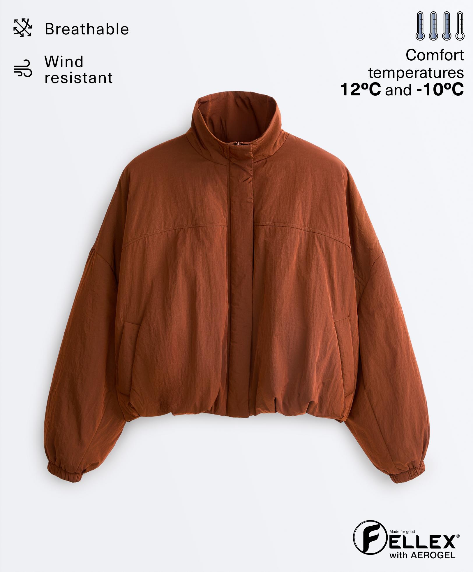 FELLEX® AEROGEL short padded jacket — COPPER