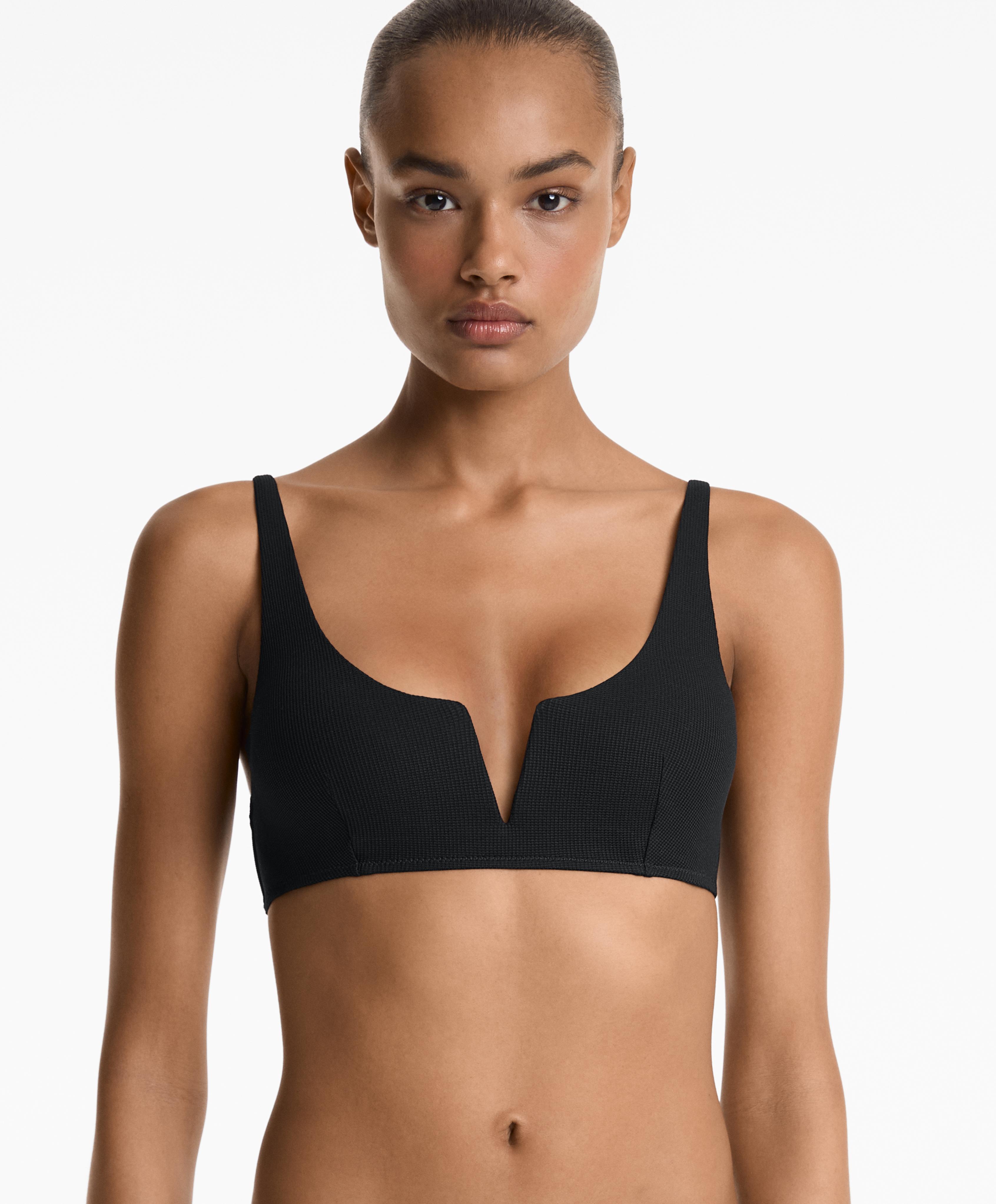 Haut de bikini halter en piqué Haut de bikini halter en piqué