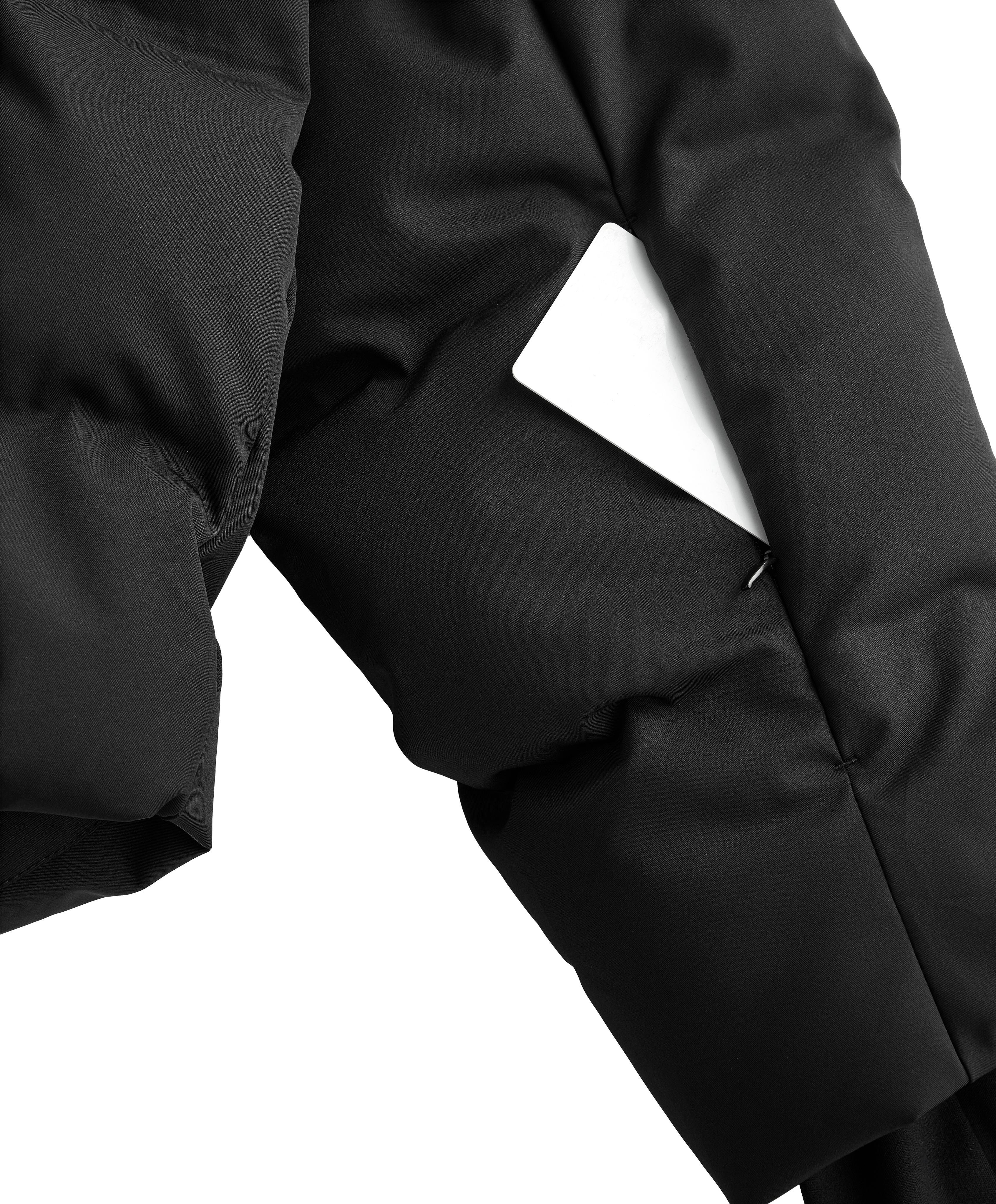 MINARDI PIUME SKI water-resistant 80% down and 20% feather jacket — BLACK