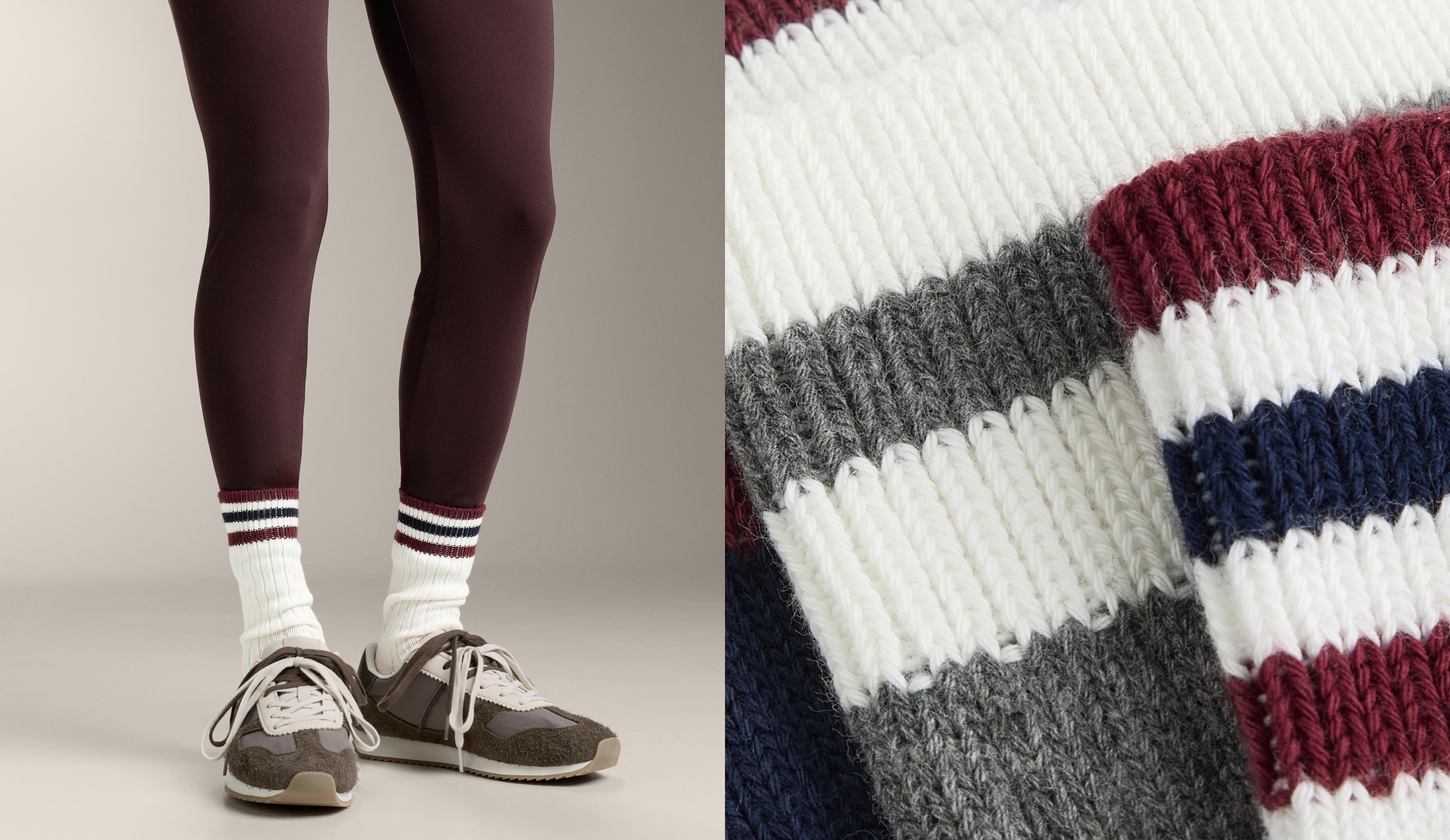 3 pairs of cotton blend classic socks — NAVY BLUE