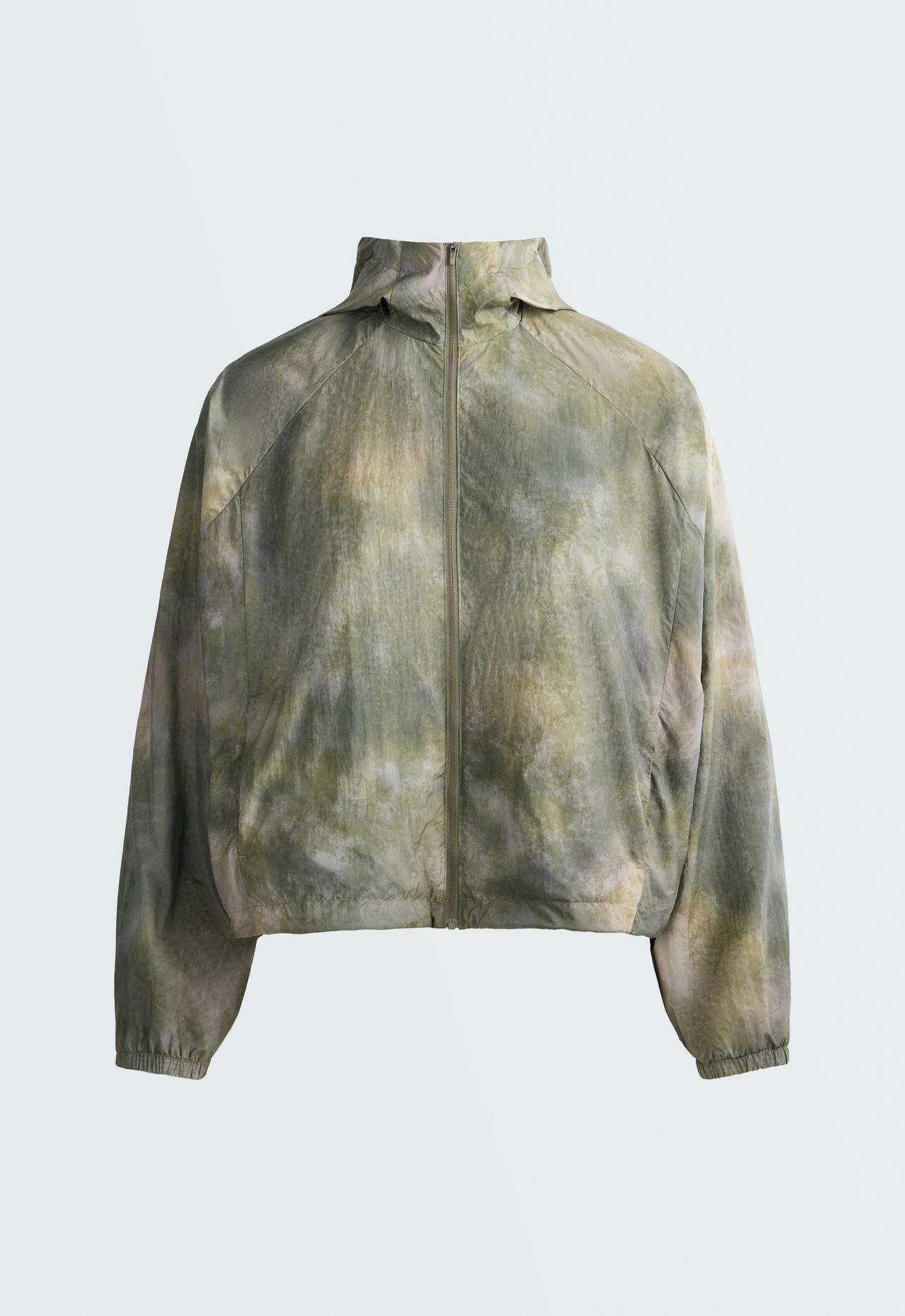 Printed track jacket — KHAKI