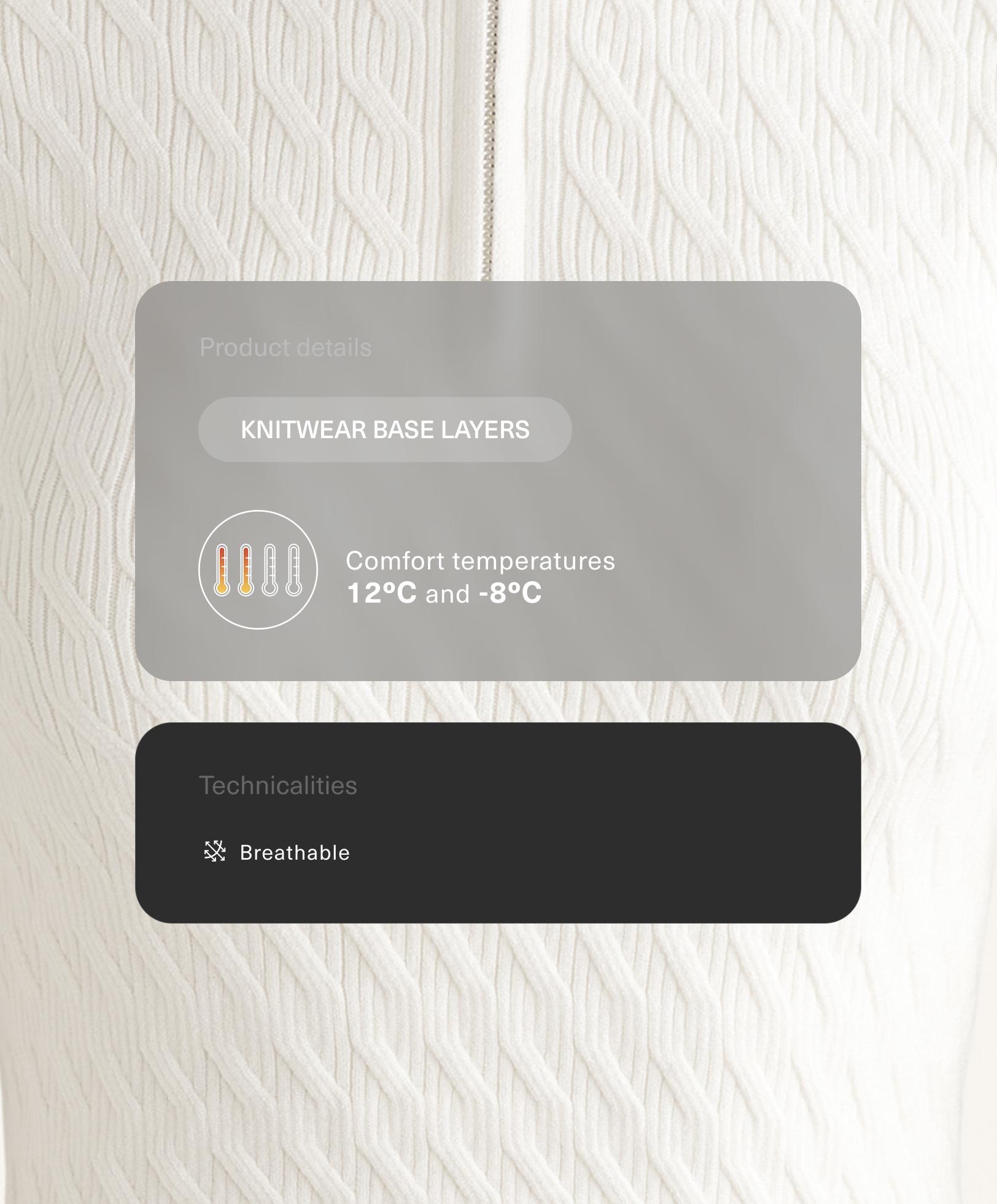 Camiseta térmica base layer punto jacquard