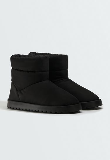 Water-repellent nylon ankle boot — BLACK 2