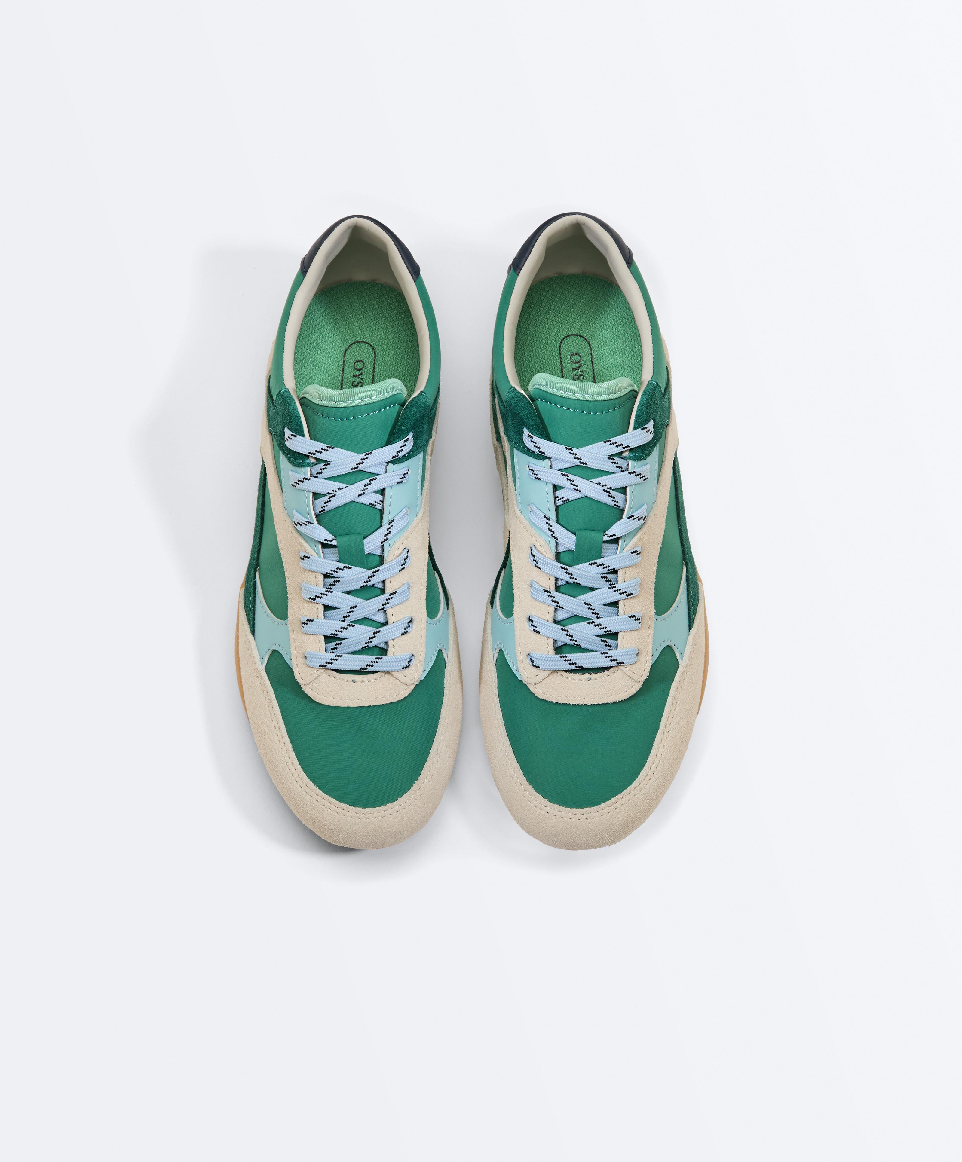 Retro-style trainers — GREEN