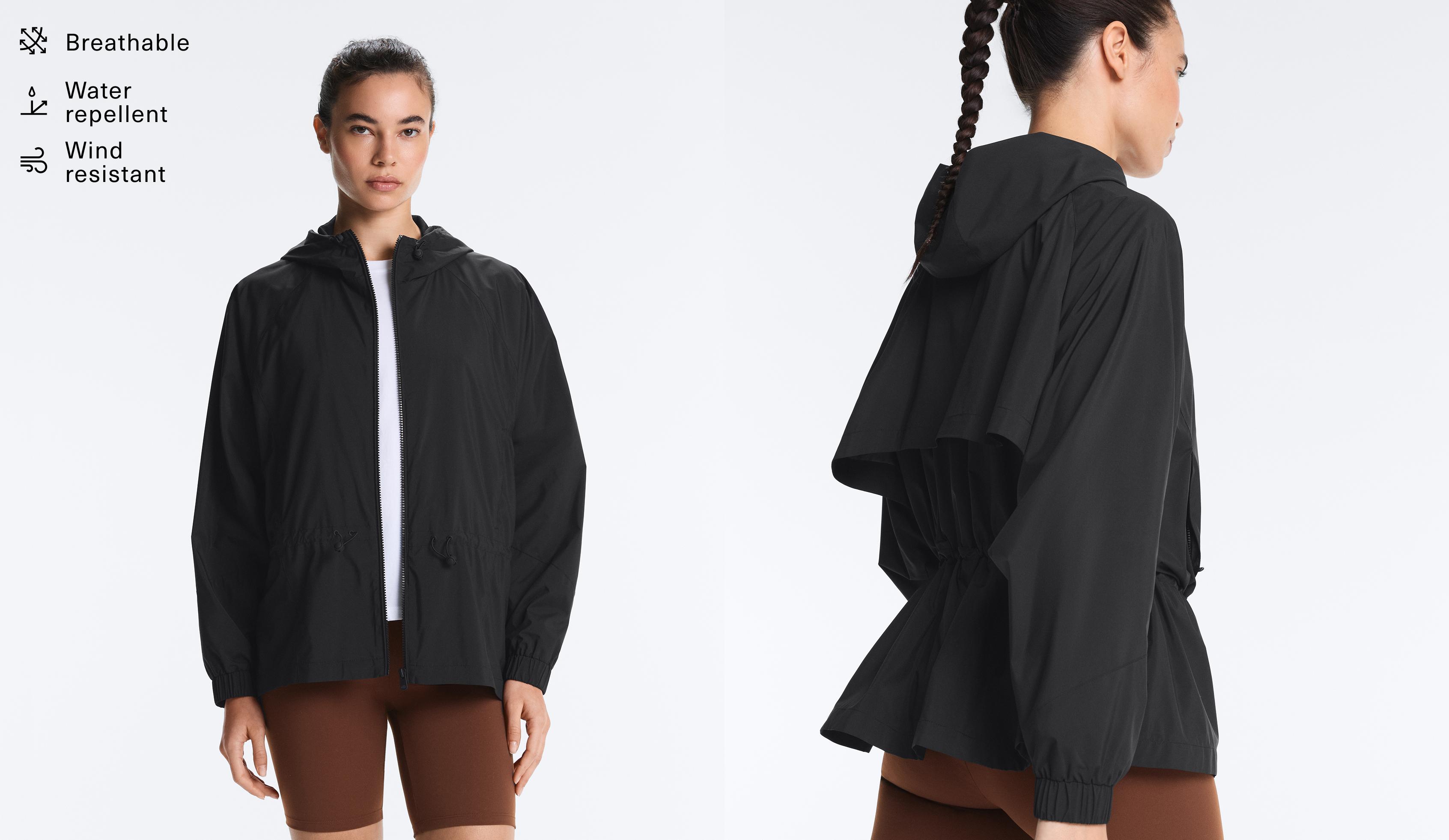 Water-repellent jacket — BLACK