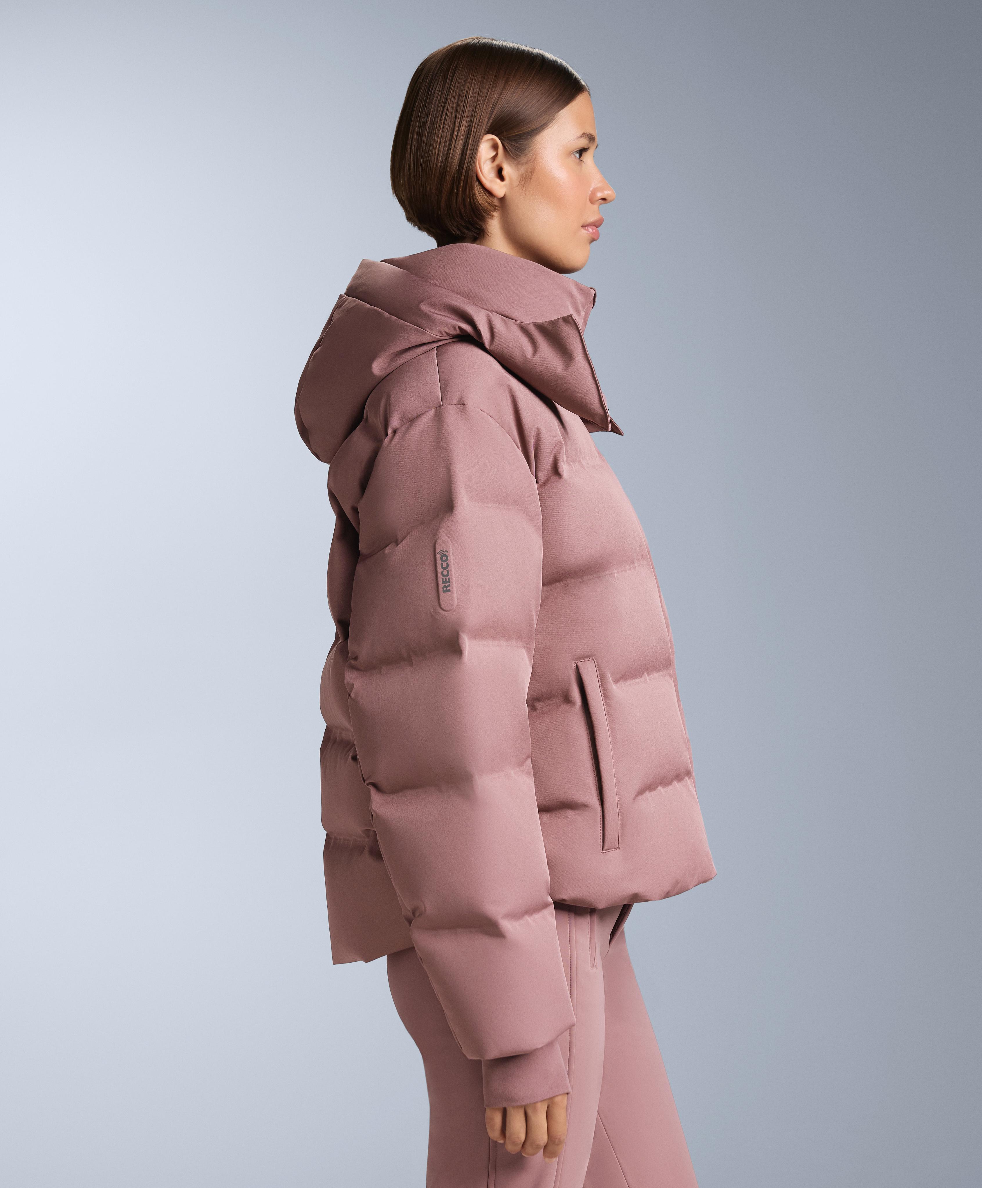 MINARDI PIUME SKI water-resistant 80% down and 20% feather jacket — PINK-MAUVE