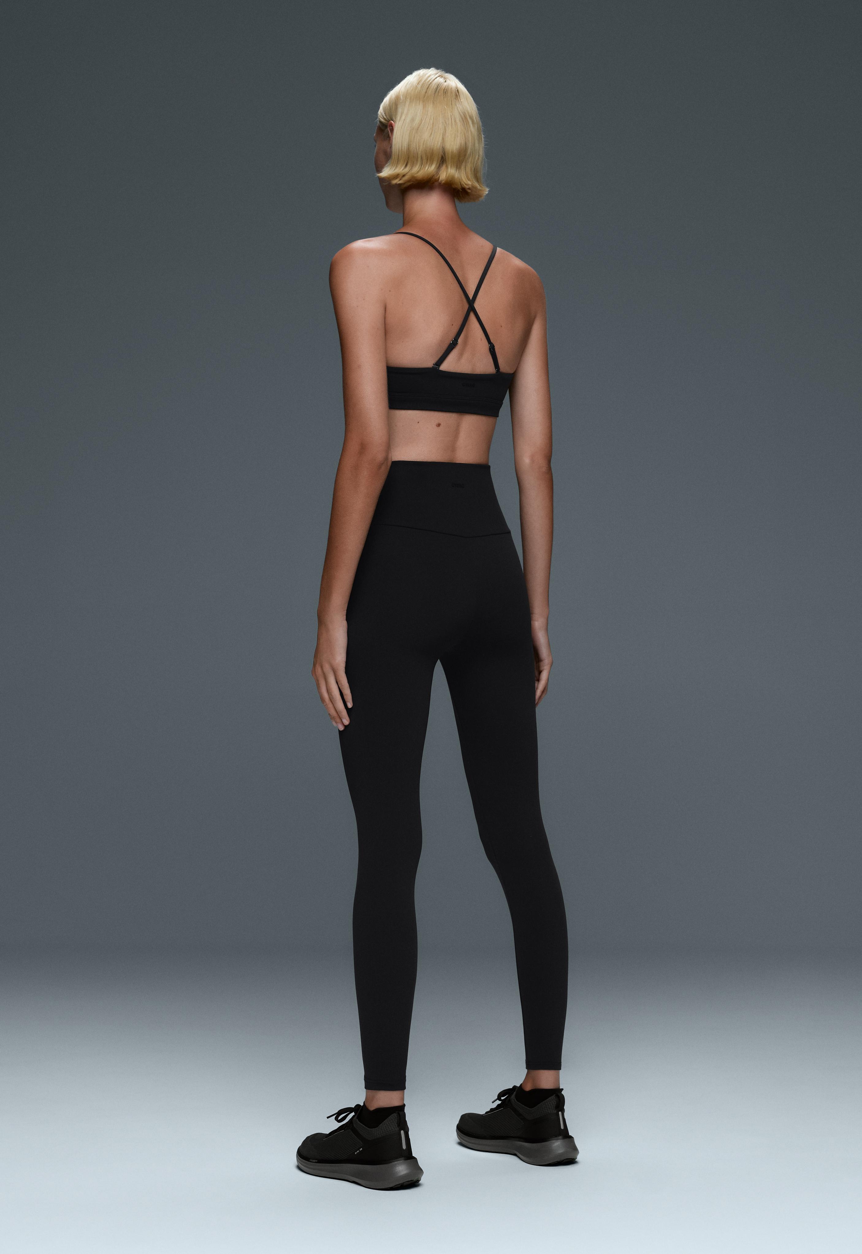 Low-support strap Comfortlux sports bra — BLACK