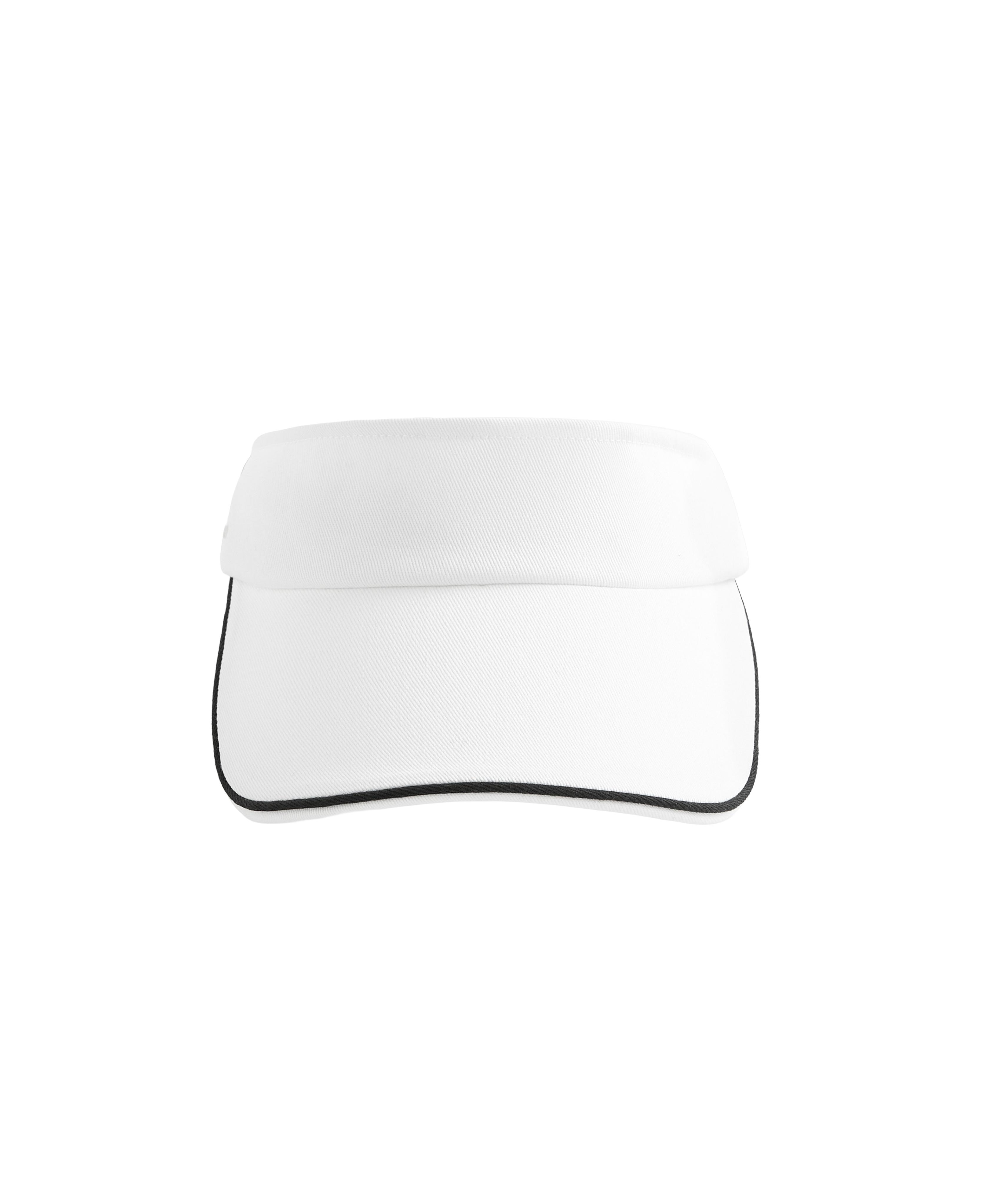 Sports piping visor — WHITE 