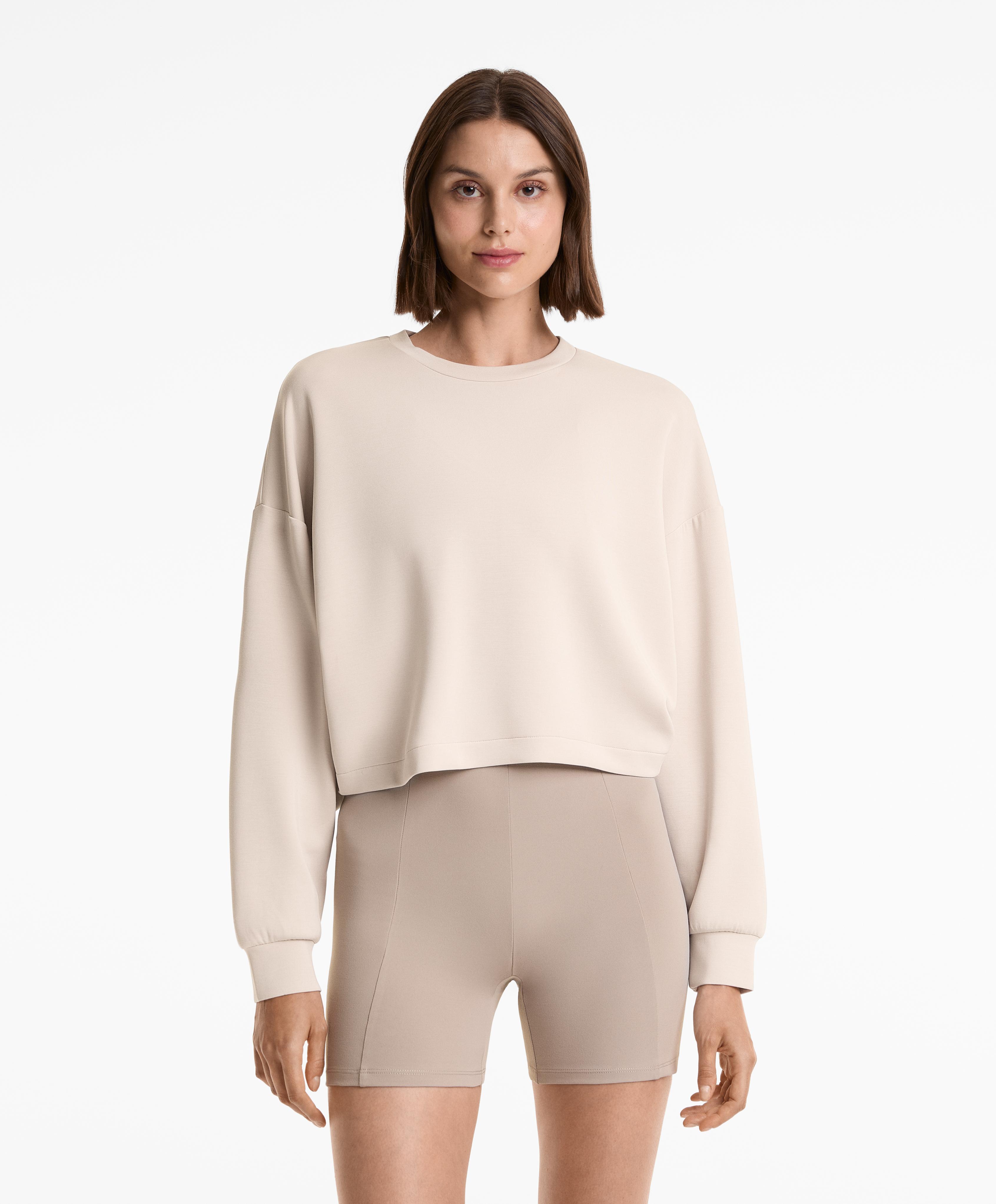Sweat crop dos croisé en modal au toucher doux Sweat crop dos croisé en modal au toucher doux