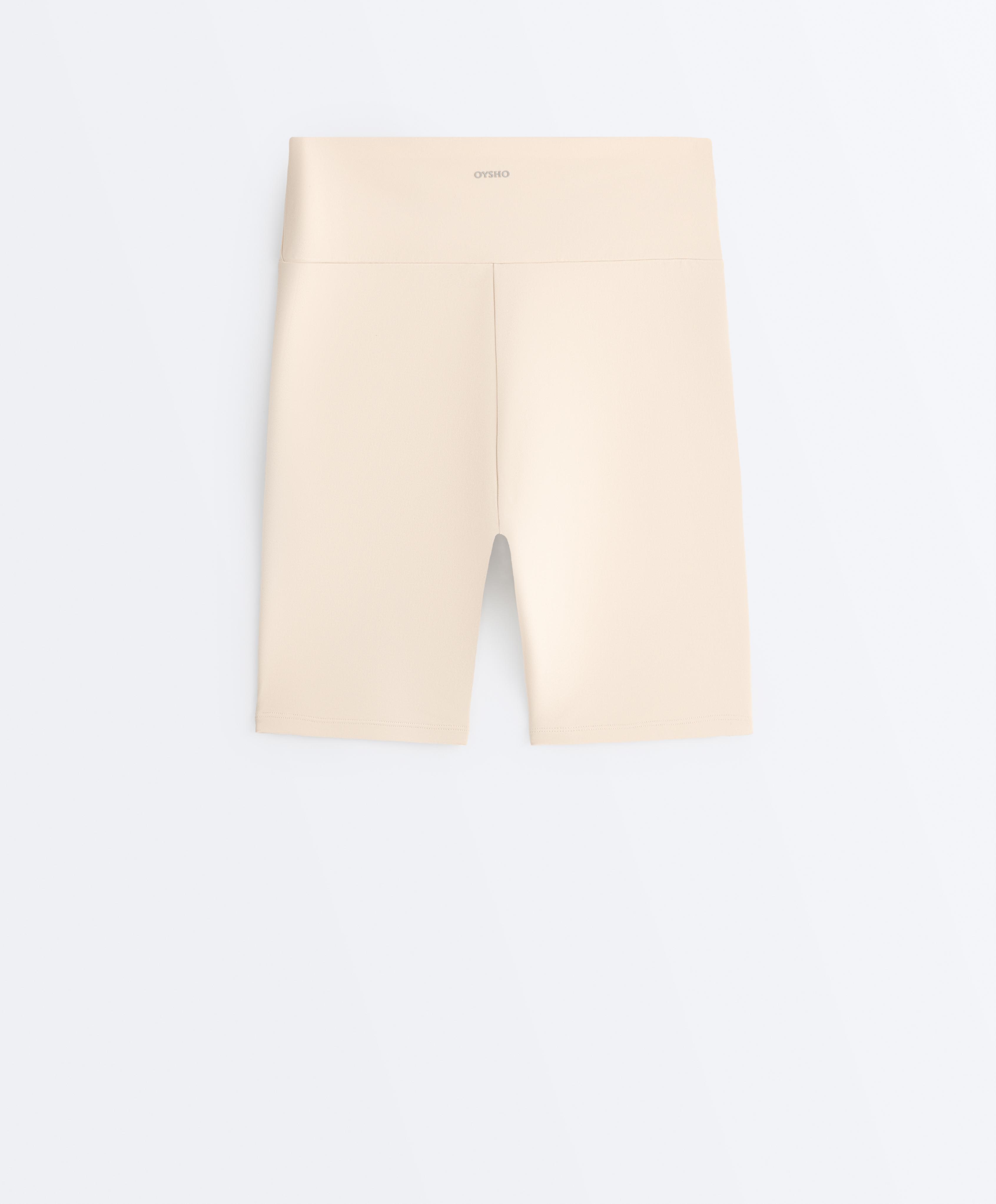 Comfortlux high-rise 20cm biker leggings — SAND