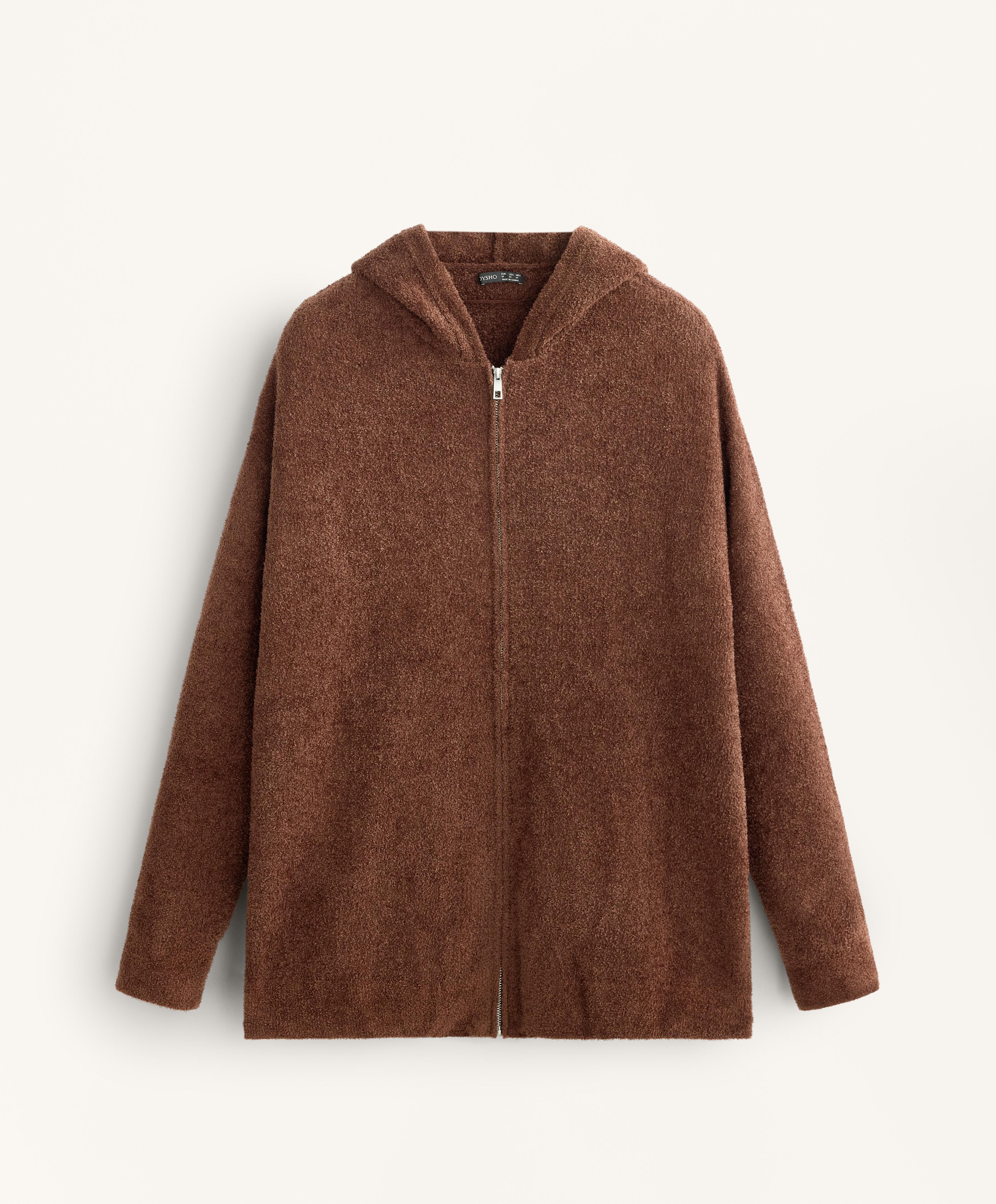 Chunky chenille hooded jacket Chunky chenille hooded jacket