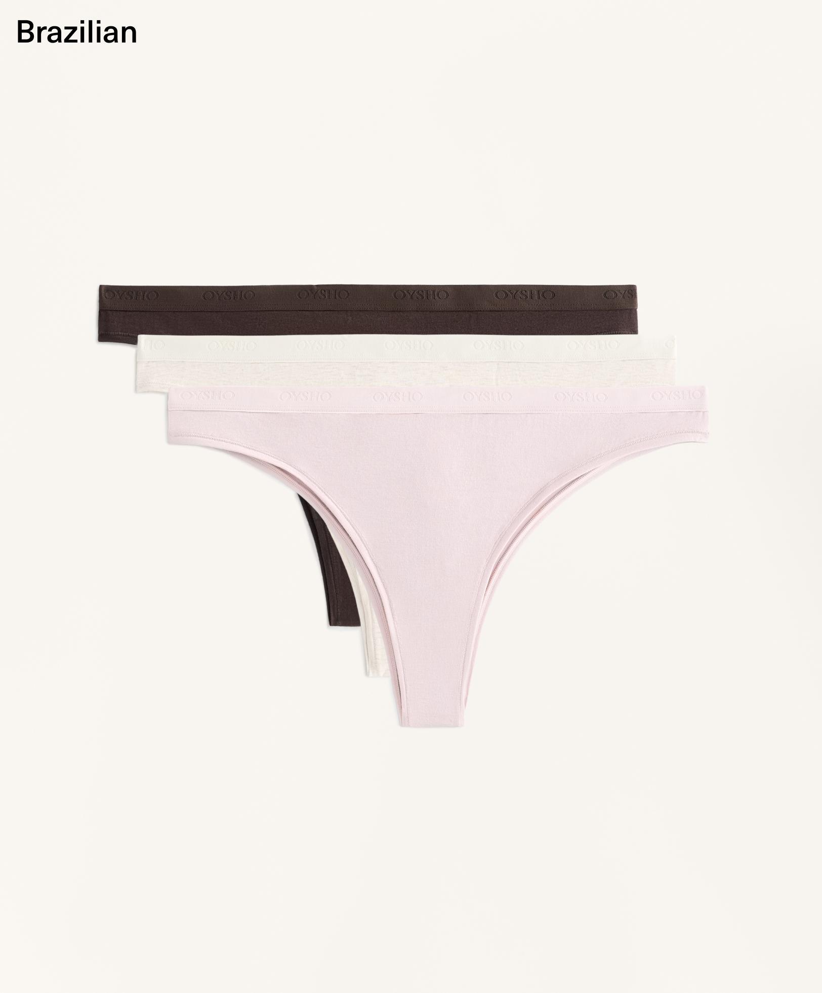 3 cotton blend logo Brazilian briefs 3 cotton blend logo Brazilian briefs