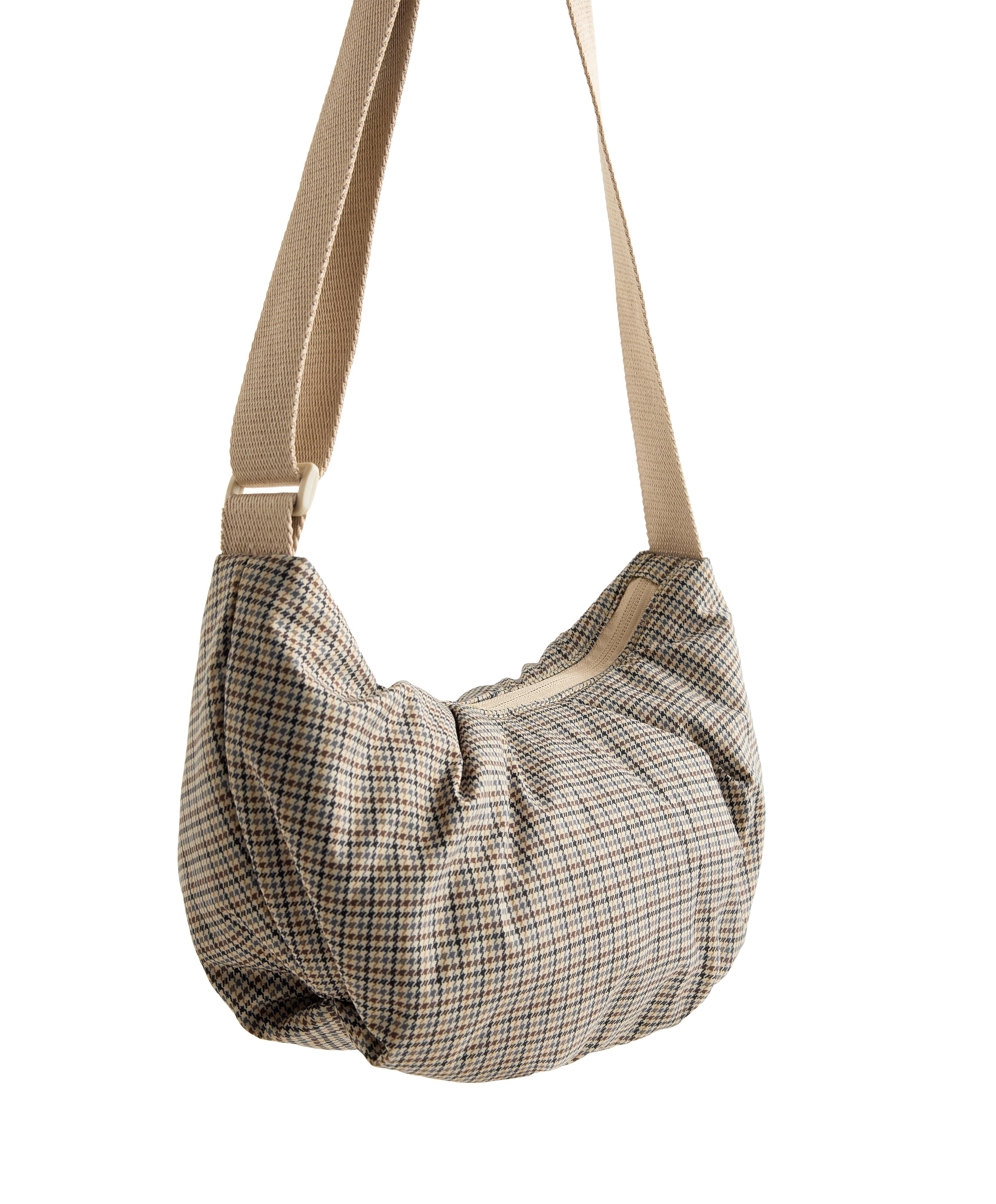 Quilted crossbody bag — PALE ECRU