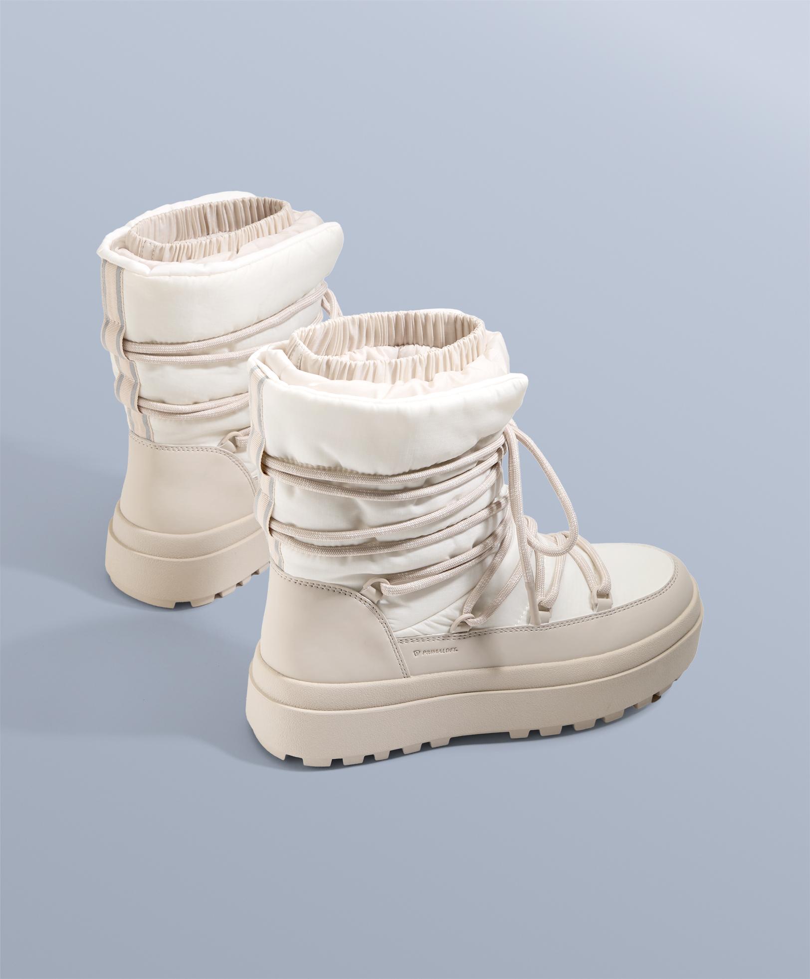 Combined lace-up boot — MINK