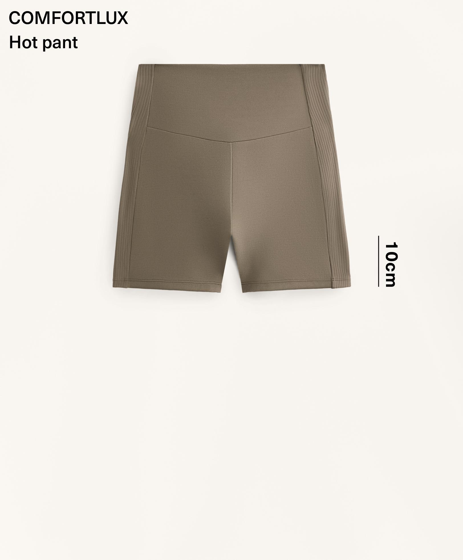 Hot pants high rise Comfortlux rib 10 cm