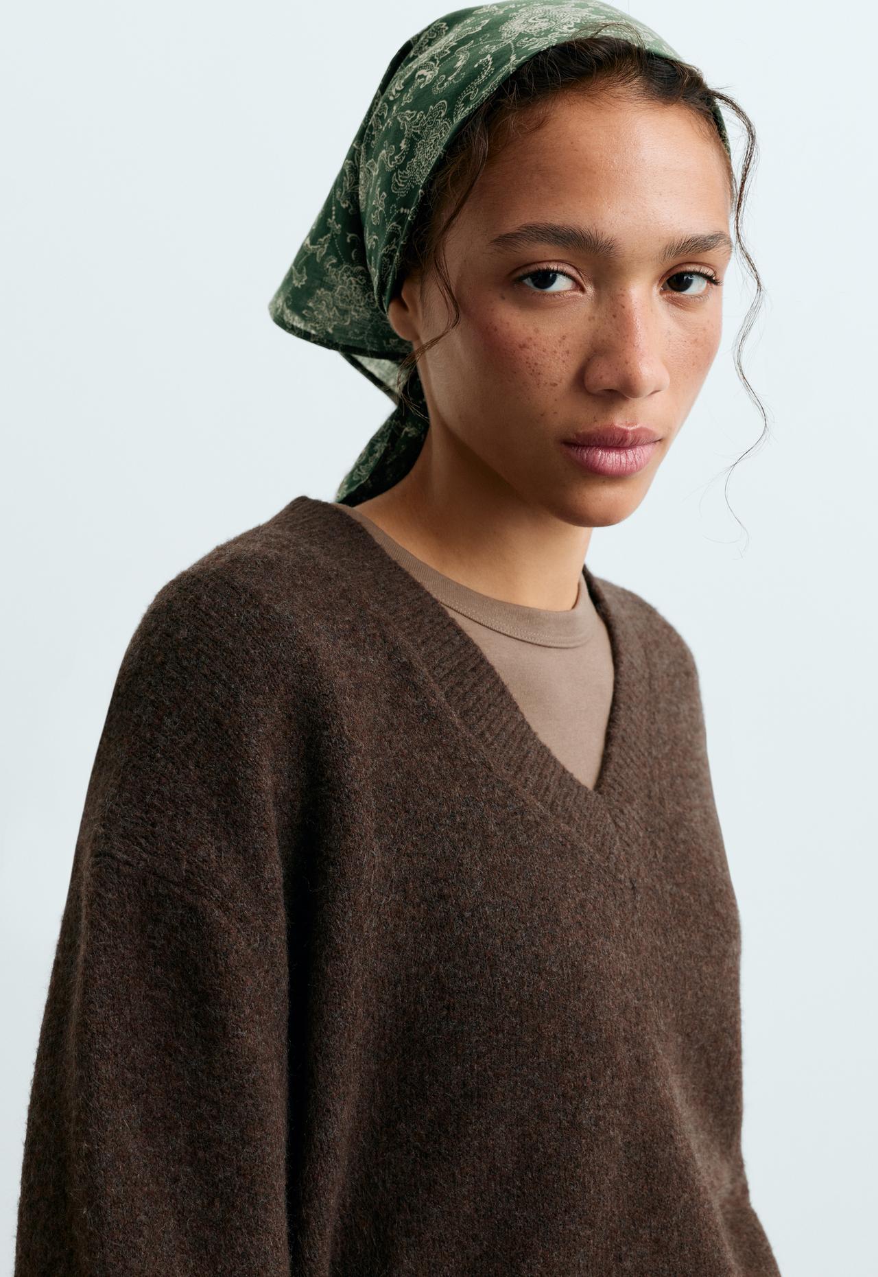 100% cotton print scarf — GREEN