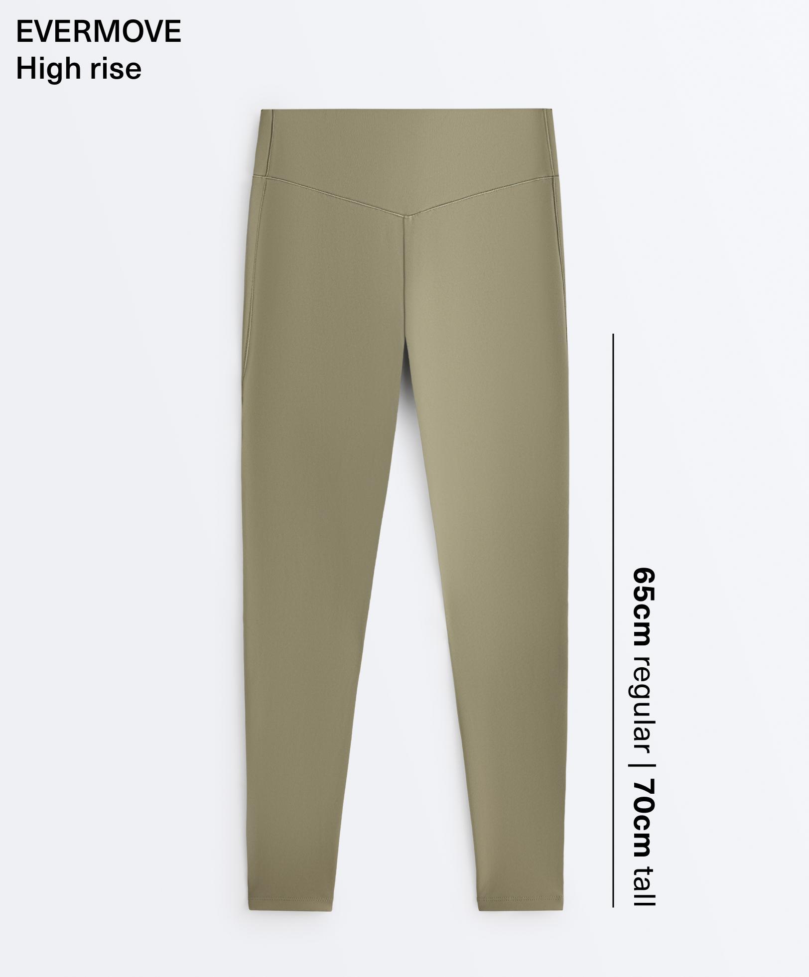 Evermove high-rise ankle-length leggings — WASHED KHAKI