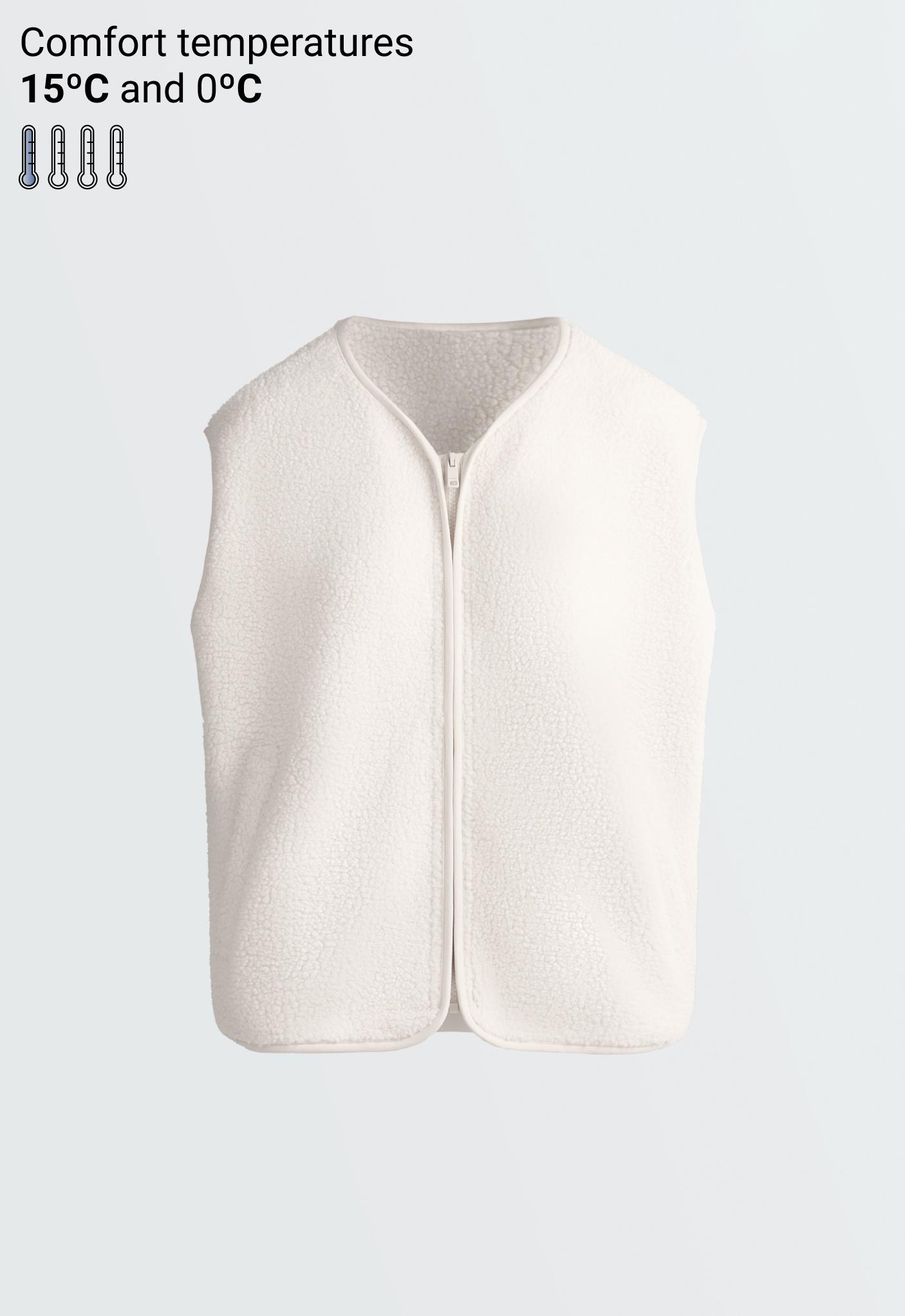 Teddy gilet met rits