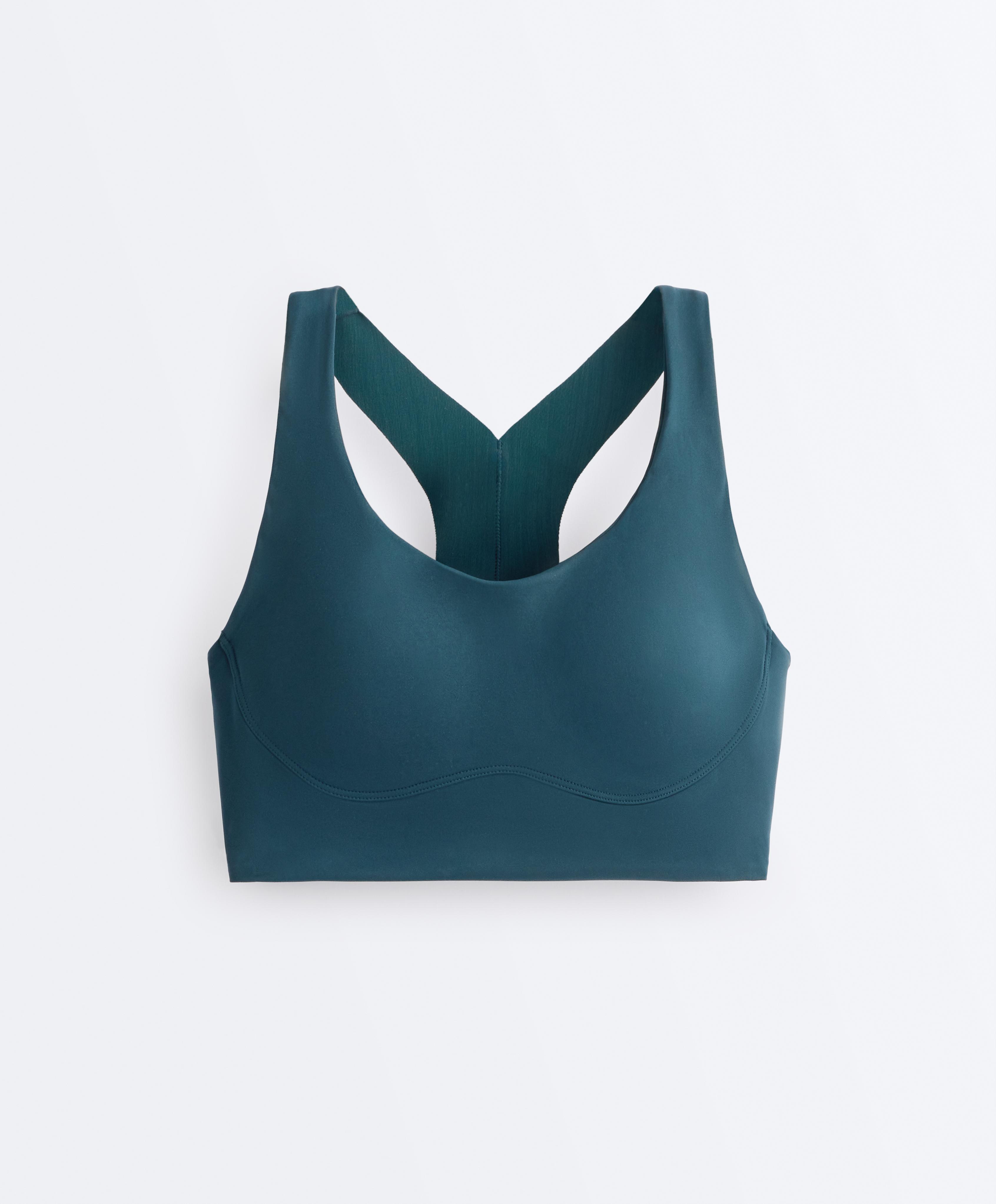 Medium-support compressive bra with cups - Sale
